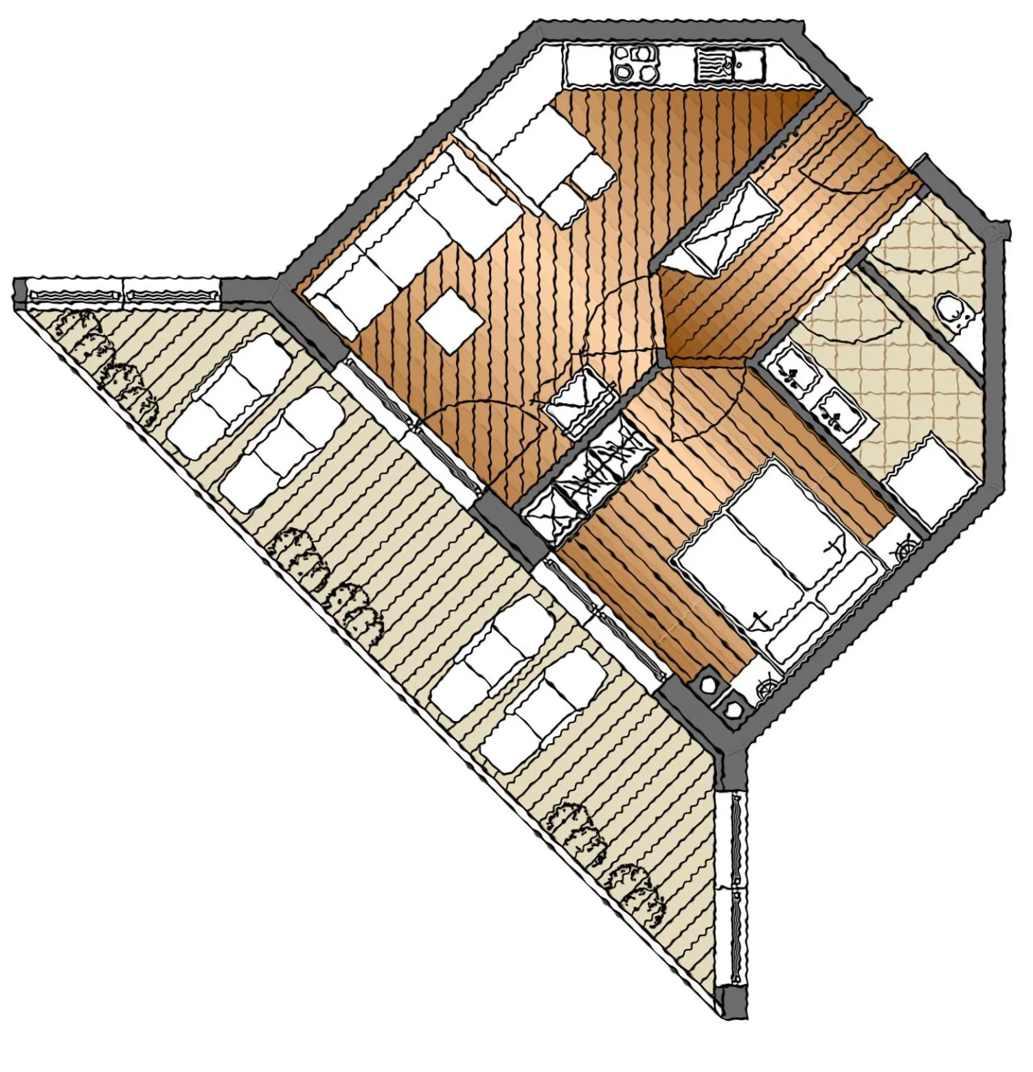 Floor plan in Biohotel Castello Königsleiten