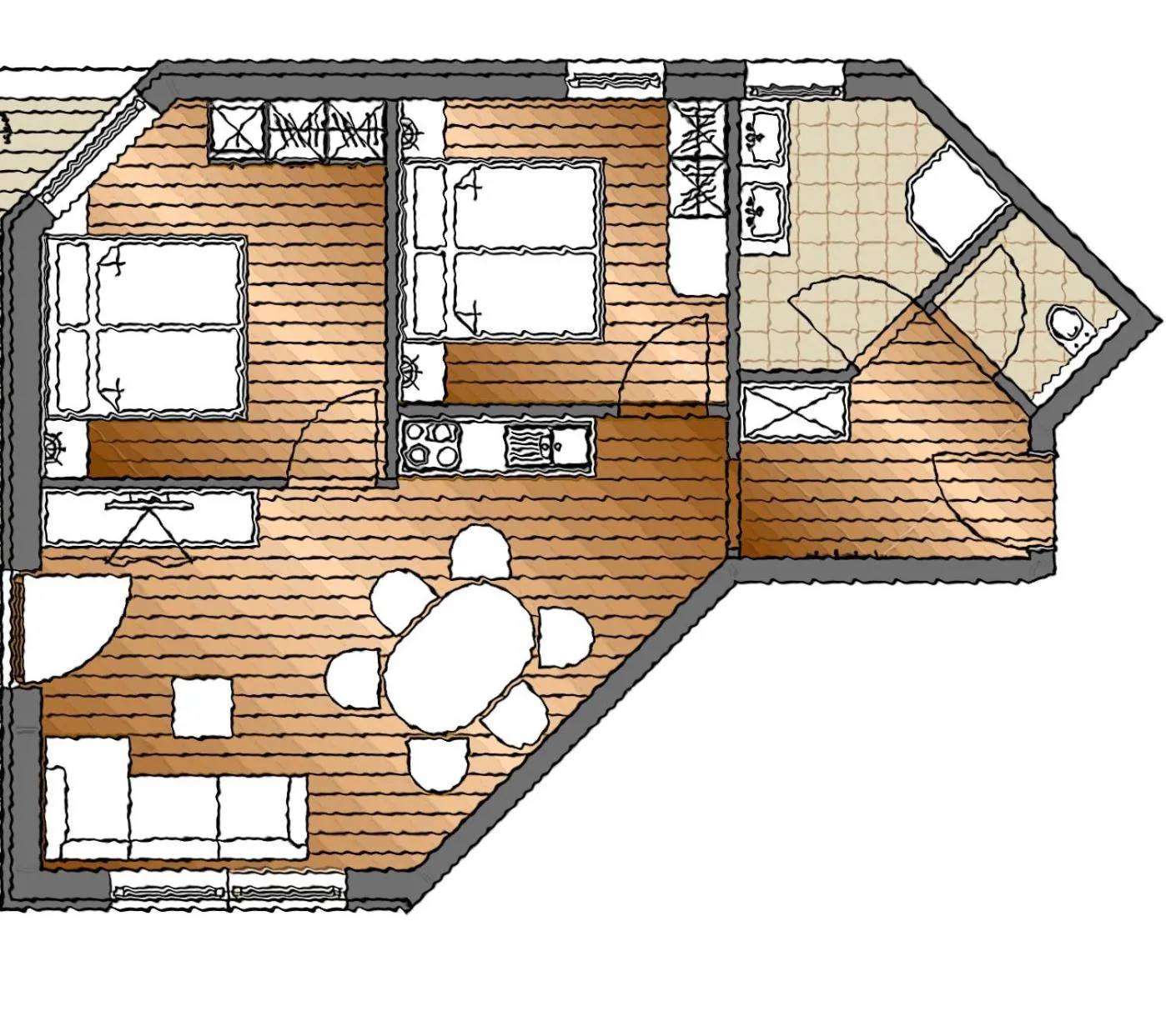 Floor plan in Biohotel Castello Königsleiten