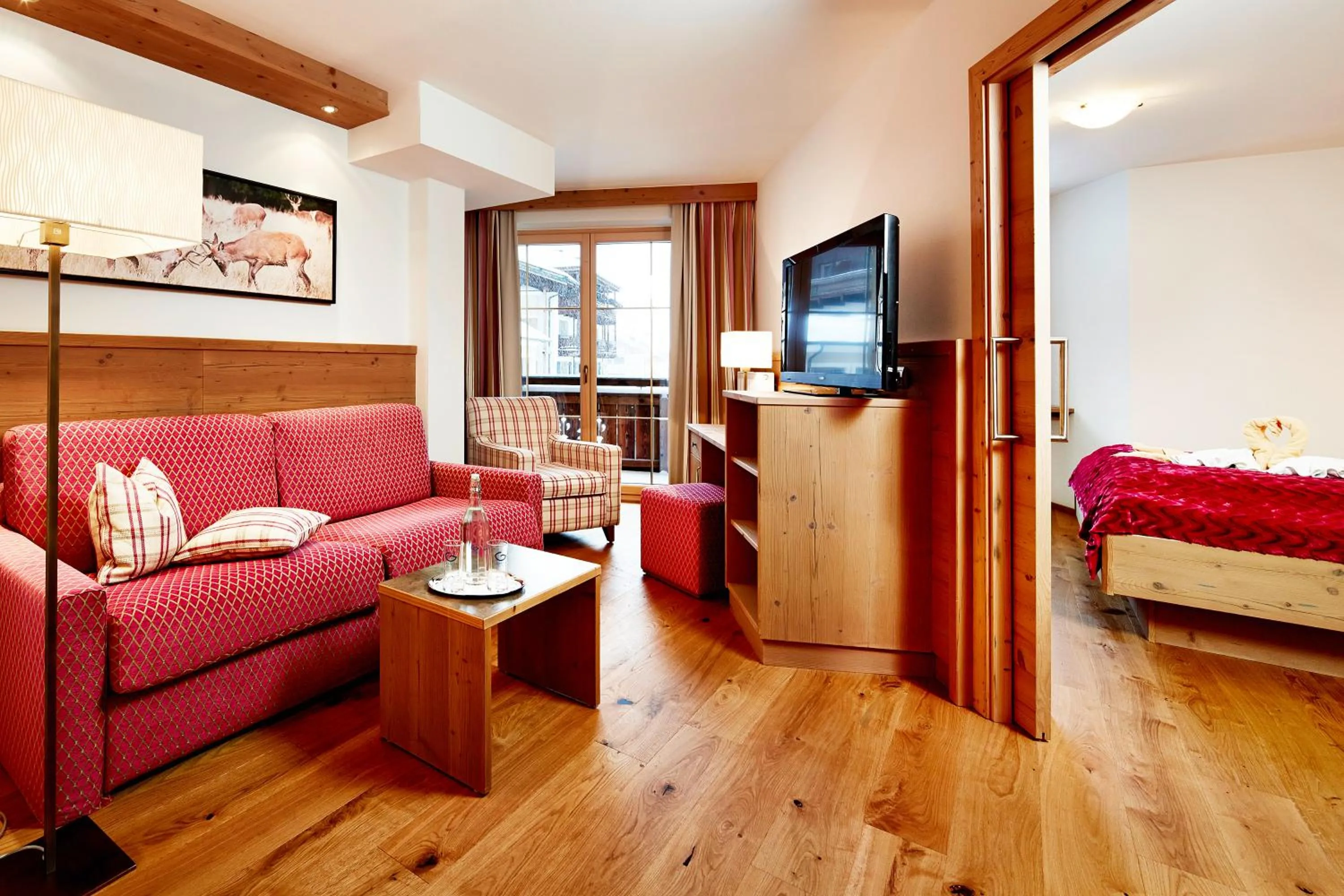 Photo of the whole room, Bed in Biohotel Castello Königsleiten