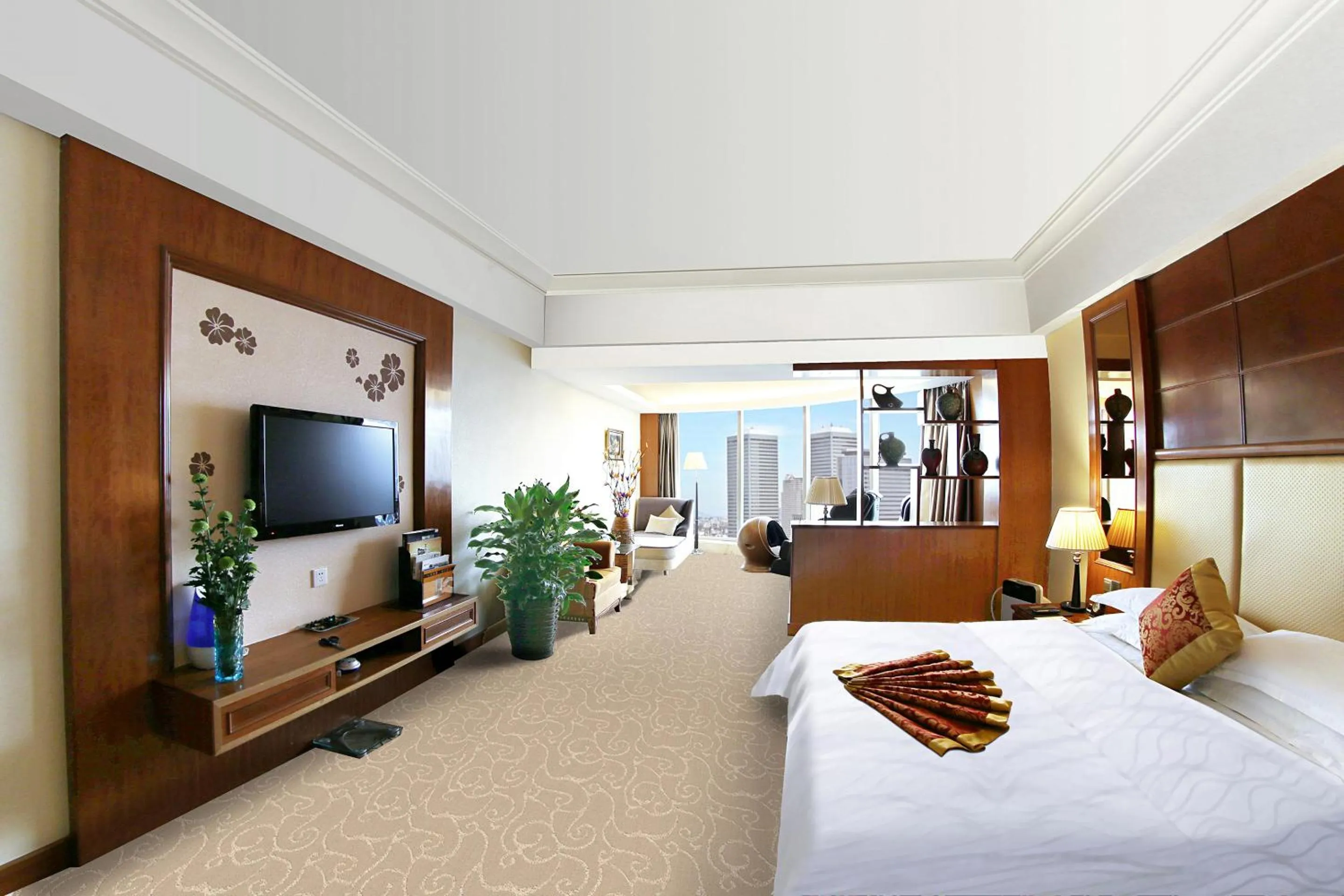 Bed in Gladden Hotel Jiangmen