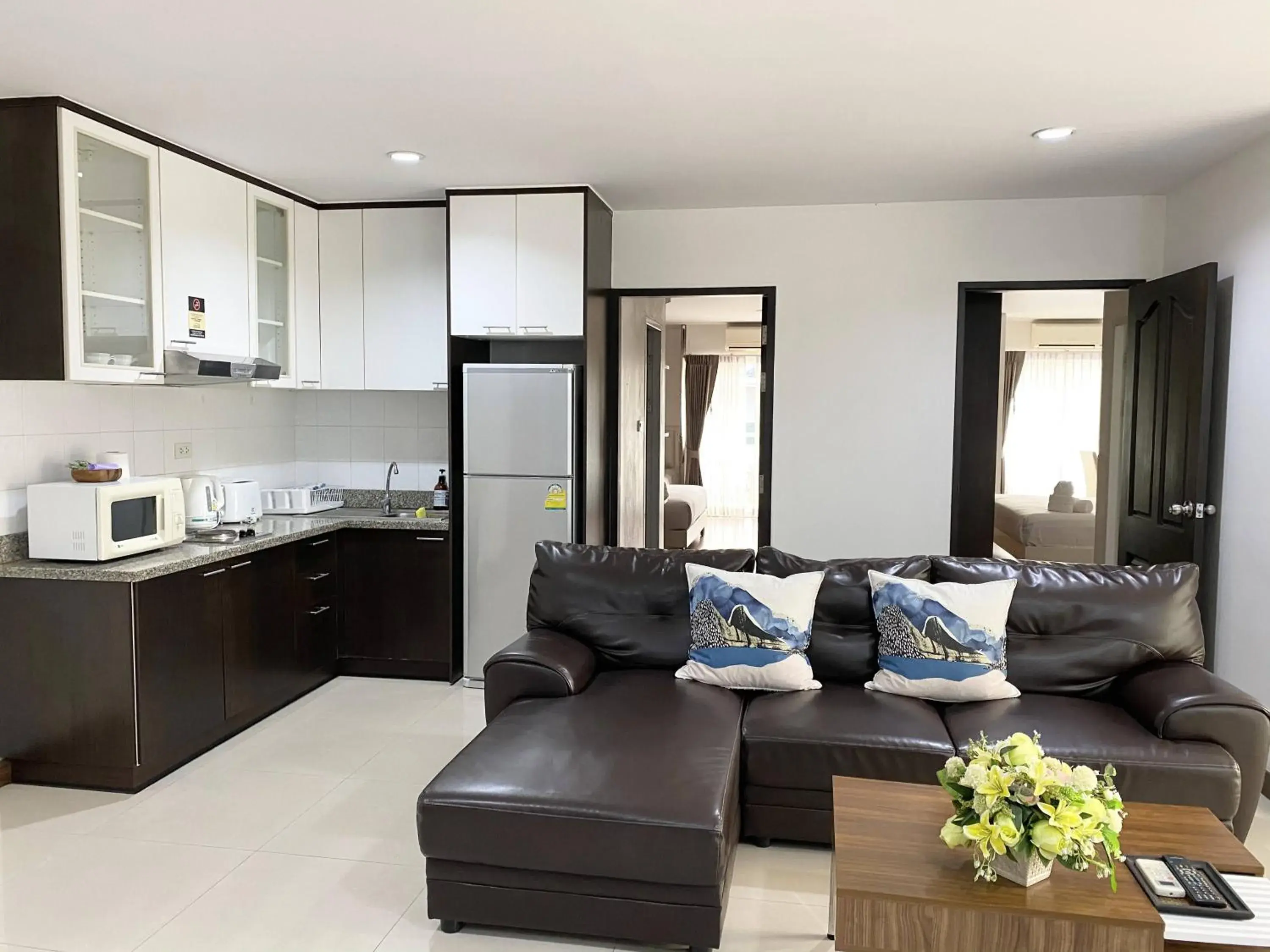 Living room in 14 Place Sukhumvit Suites Living room in 14 Place Sukhumvit Suites