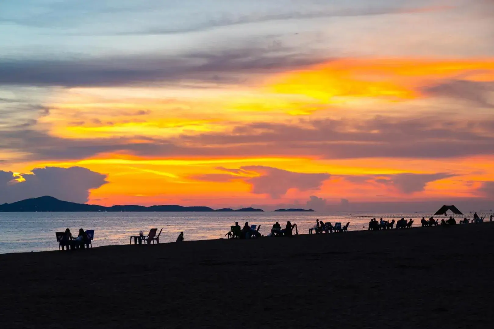 Quiet street view in Zand Morada Pattaya Quiet street view in Zand Morada Pattaya