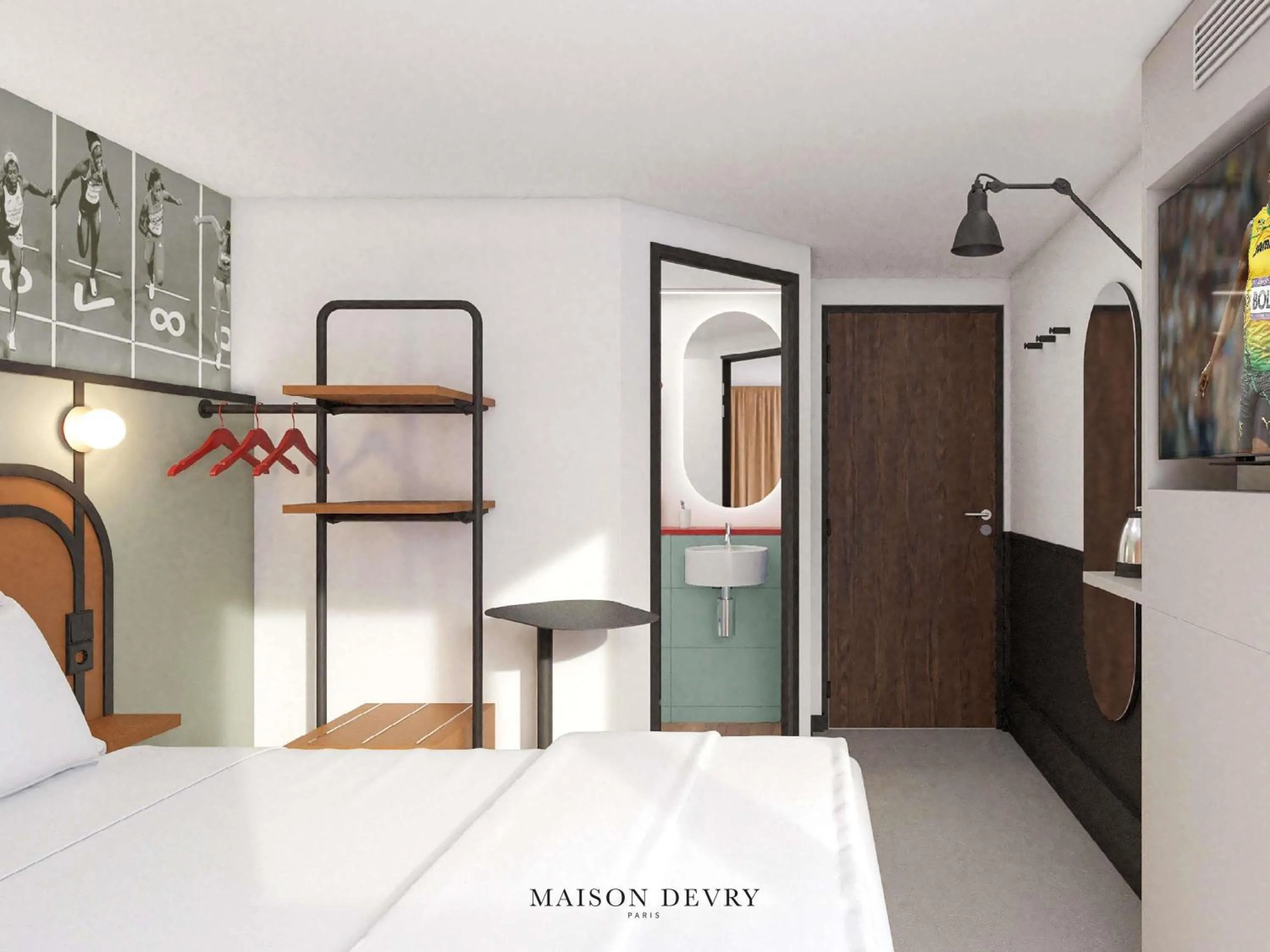 Bedroom, Bed in ibis Styles Colombes Paris Ouest (Ouverture Octobre 2025)