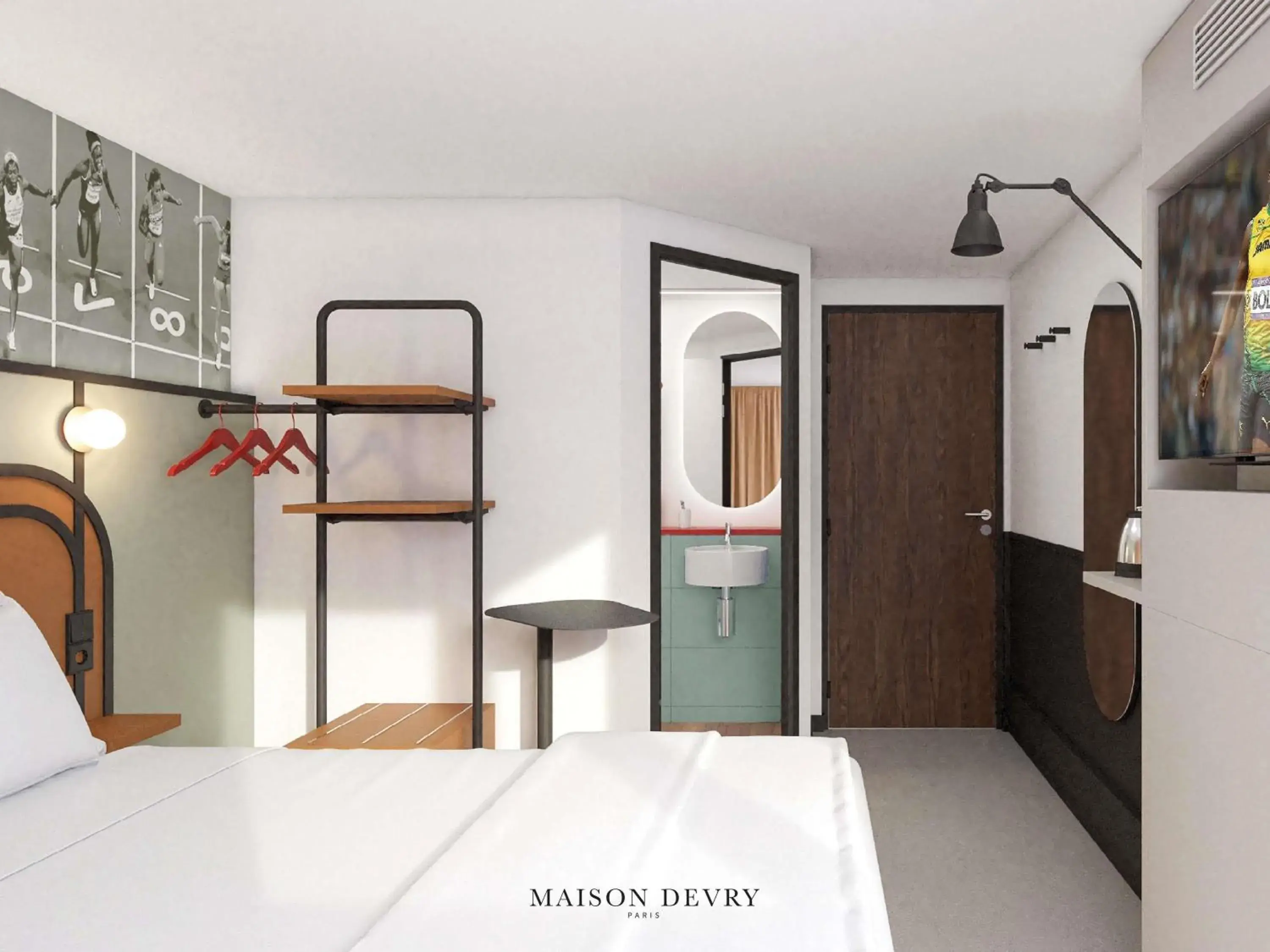 Bedroom, Bed in ibis Styles Colombes Paris Ouest (Ouverture Octobre 2025) Bedroom, Bed in ibis Styles Colombes Paris Ouest (Ouverture Octobre 2025)