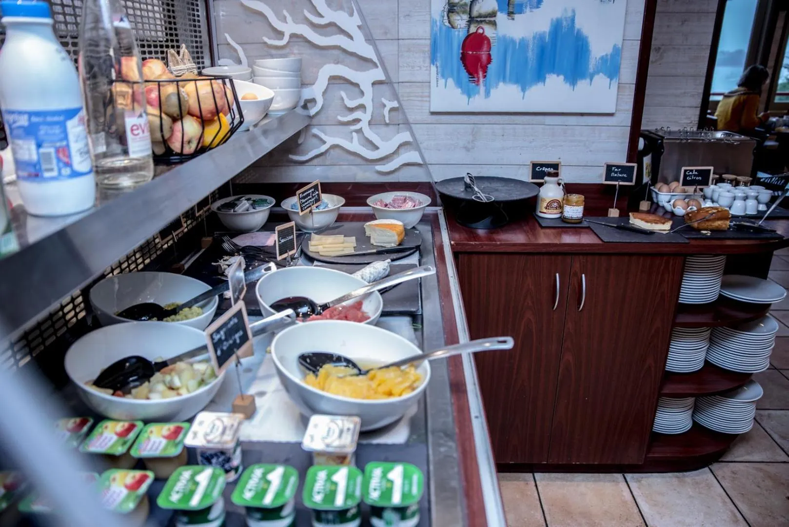 Buffet breakfast in Kyriad Saint-Malo Dinard