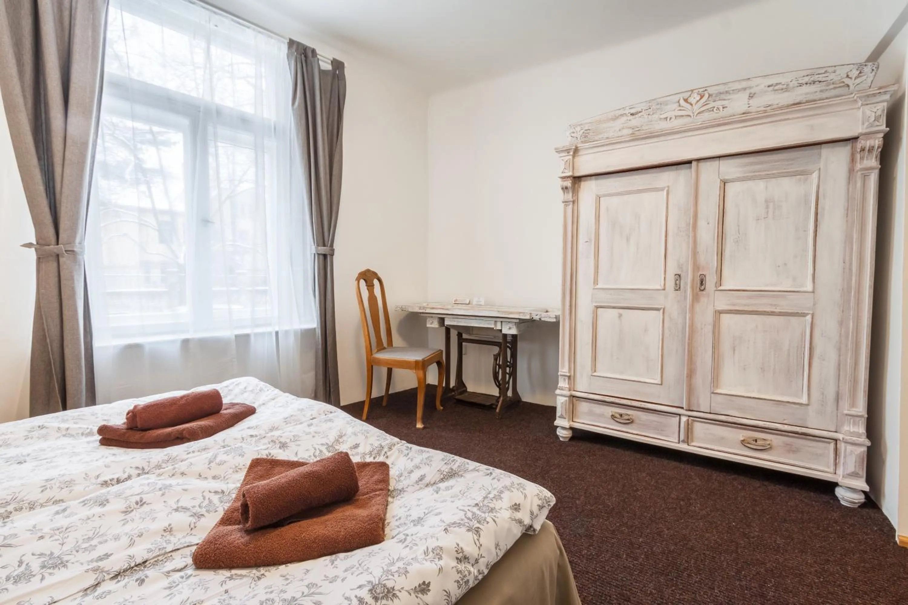 Seating area, Bed in Riga Academic Guest House