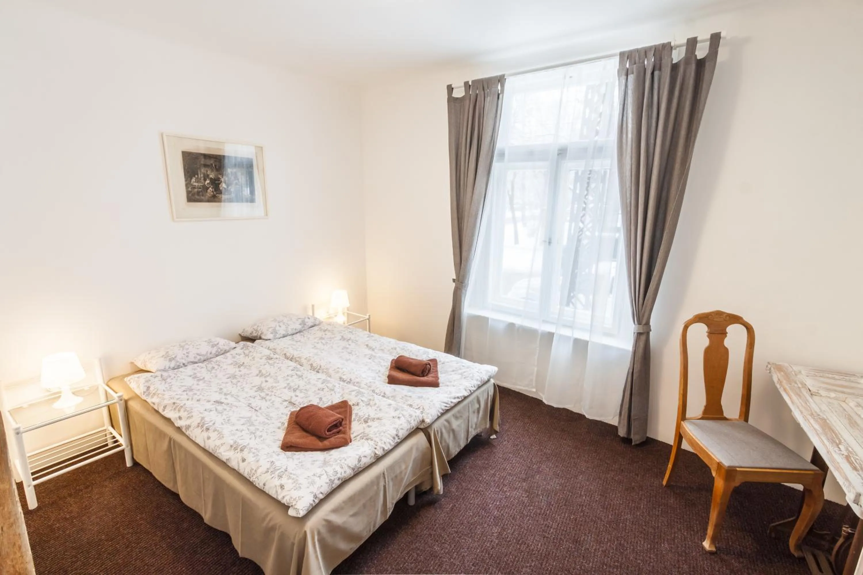 Living room, Bed in Riga Academic Guest House
