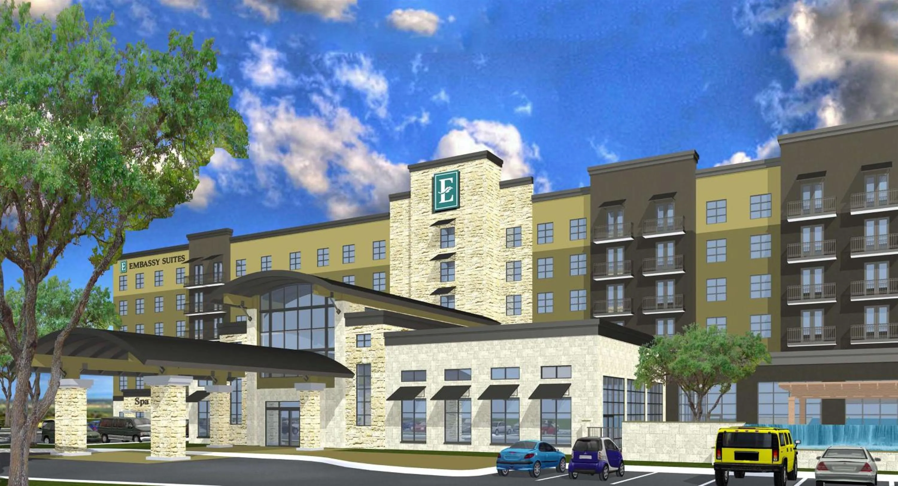 Property building in Embassy Suites San Antonio Brooks City Base Hotel & Spa