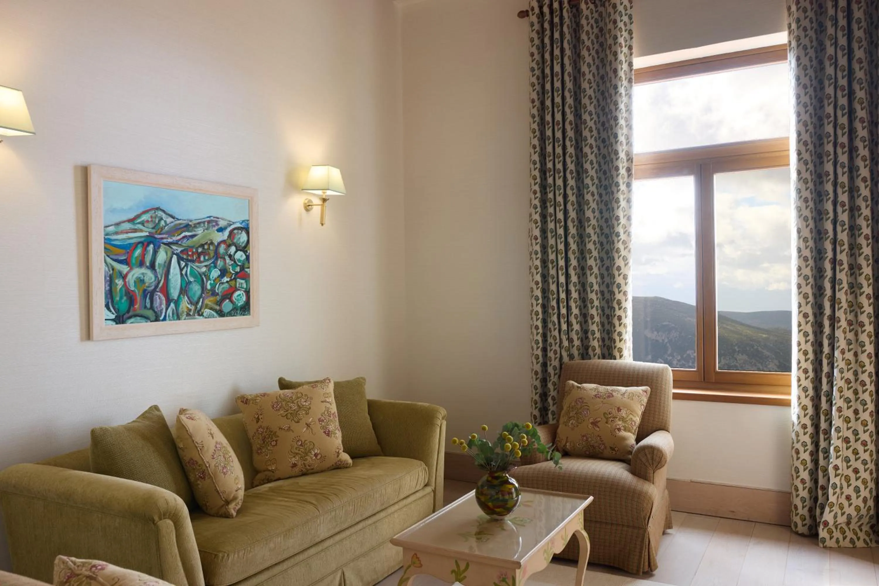 Seating area in Santa Marina Arachova Resort & Spa