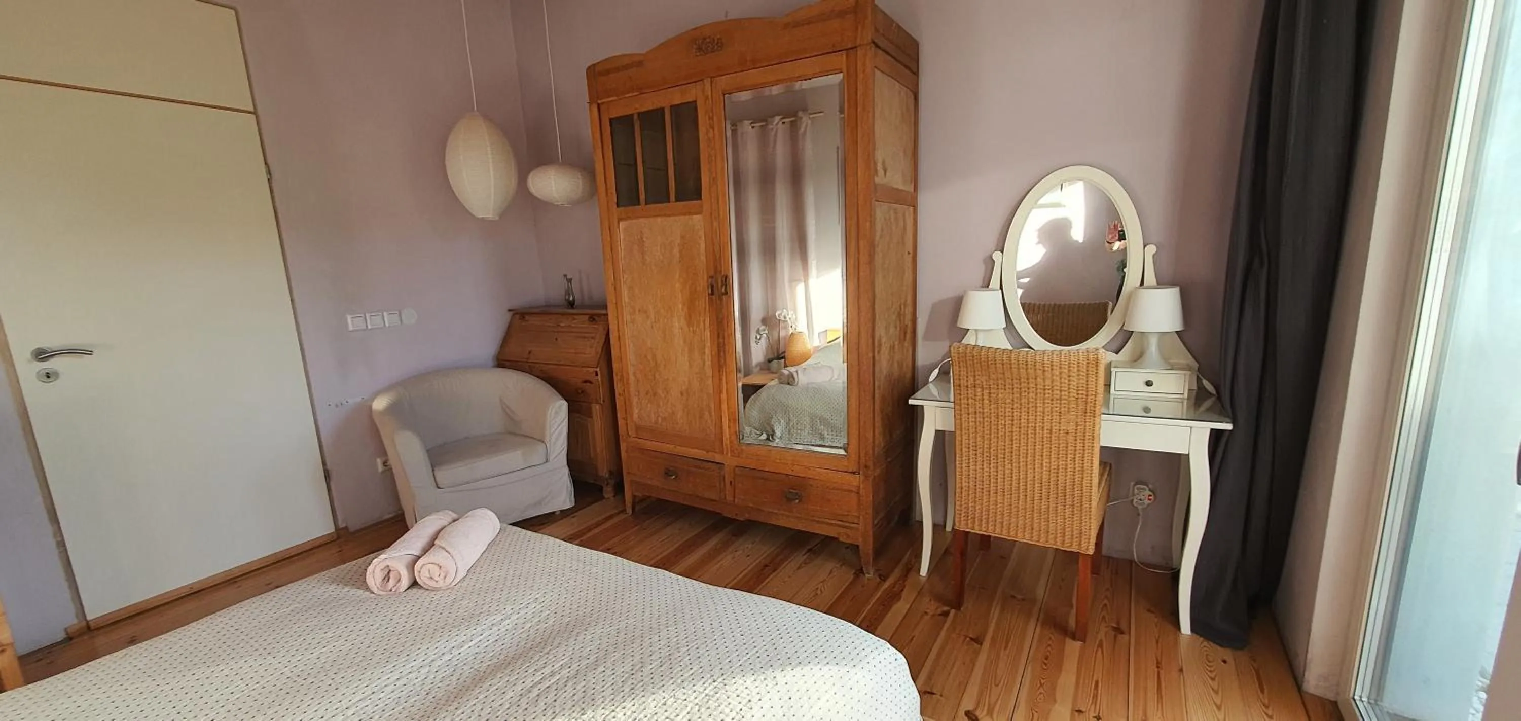 Bed in Pension an der Elsterbrücke