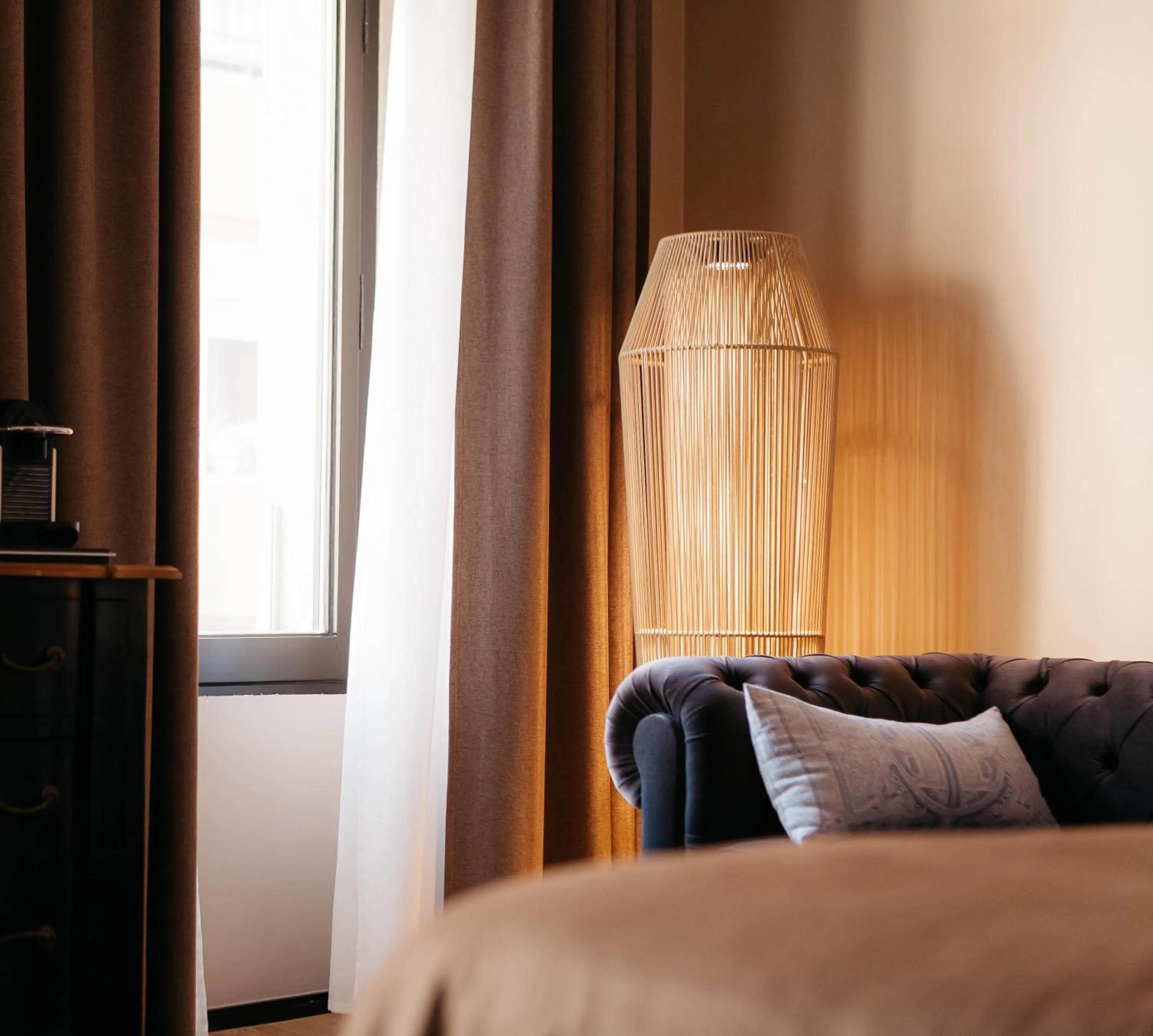 Seating area, Bed in Hotel Casa Peya - Adults Only