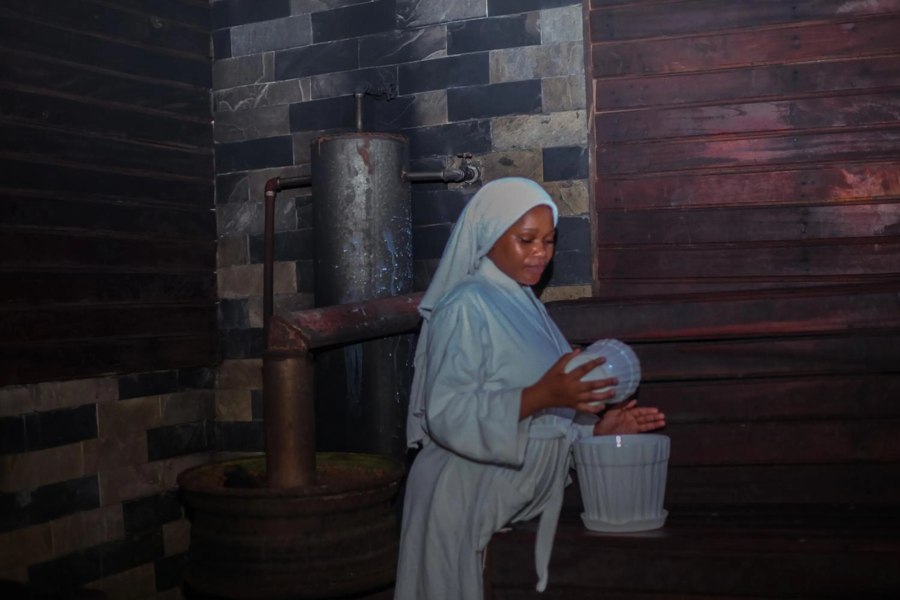 Sauna in Nefaland Hotel