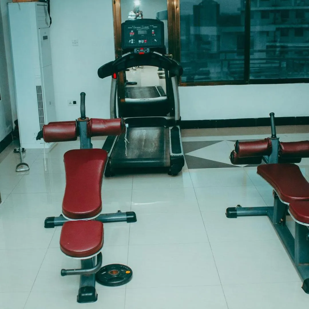 Fitness centre/facilities in Nefaland Hotel