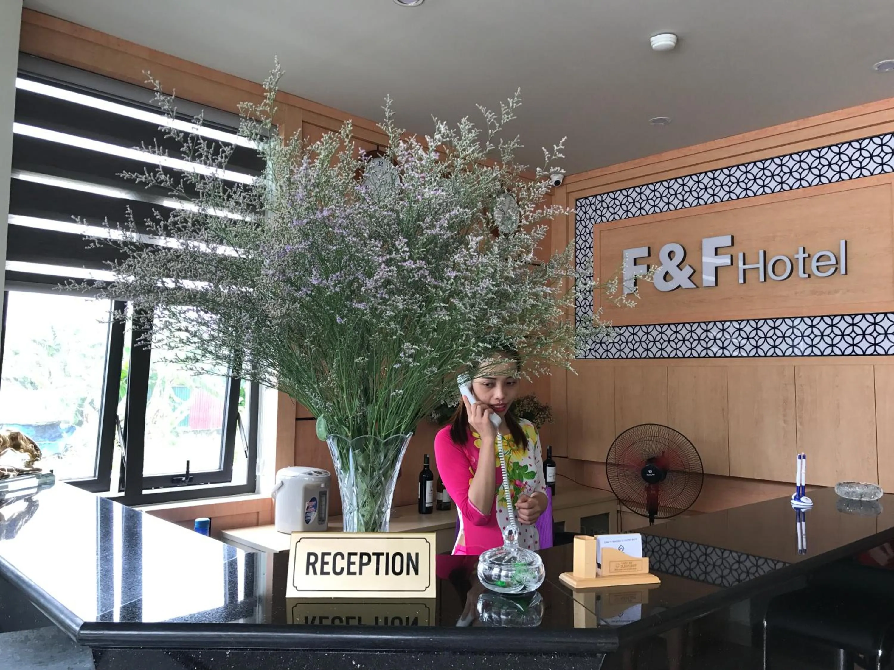 Lobby or reception in F & F Hotel