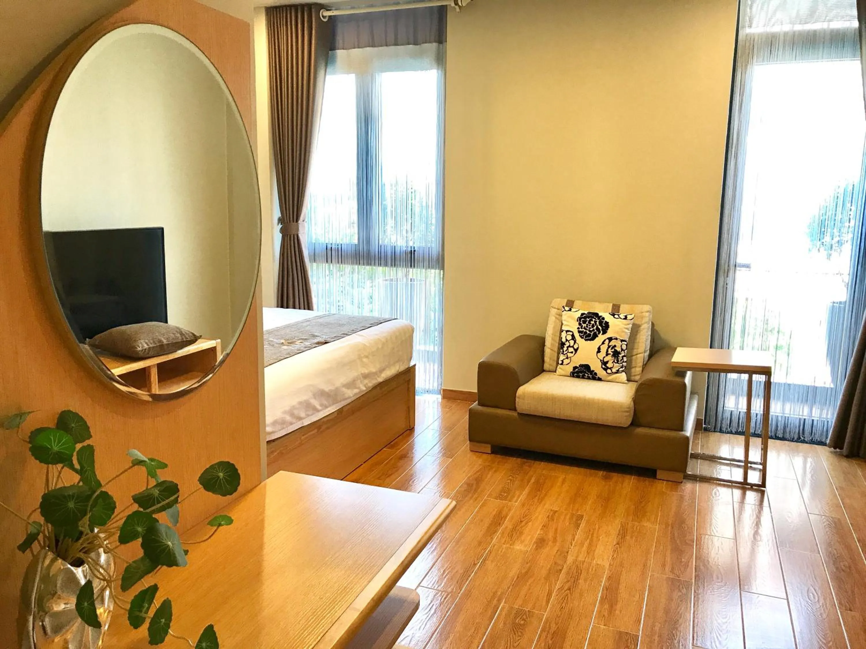 Decorative detail, Bed in F & F Hotel