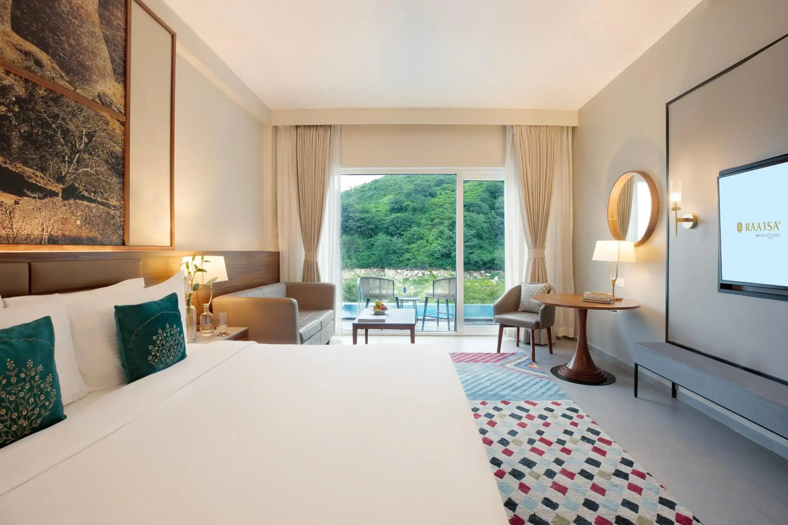 Double Room with Pool View - single occupancy in Raajsa Kumbhalgarh - IHCL SeleQtions Double Room with Pool View - single occupancy in Raajsa Kumbhalgarh - IHCL SeleQtions