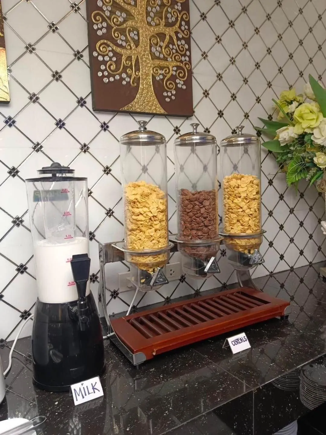 Buffet breakfast in Top High Airport Link Hotel, Bangkok