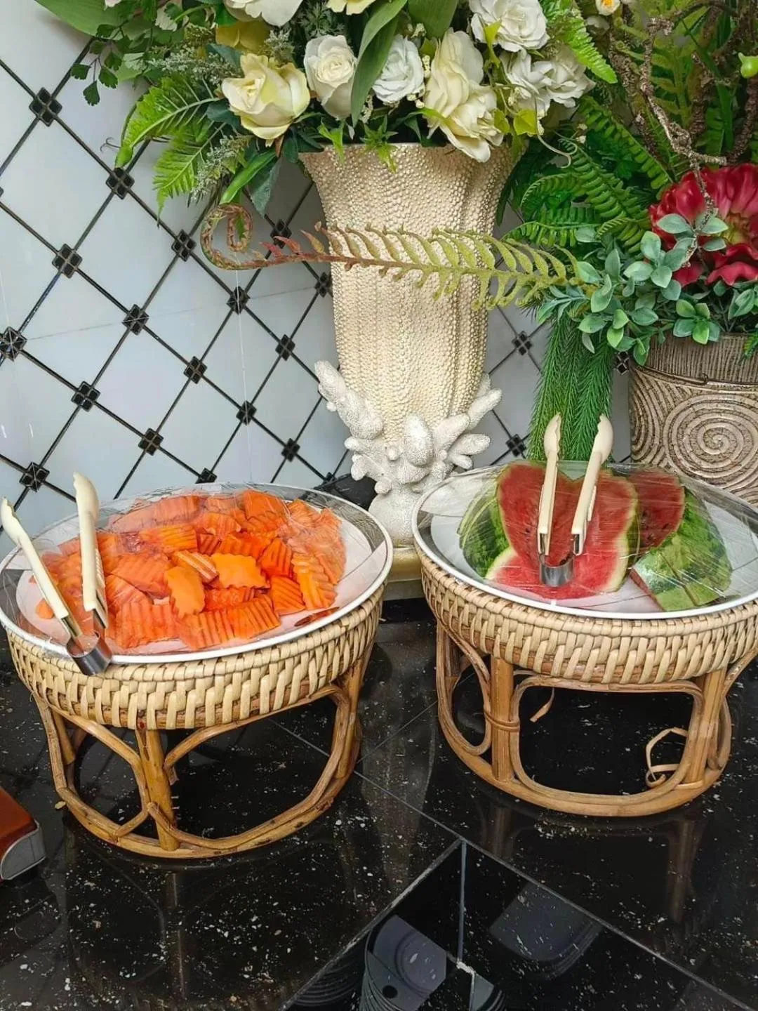 Buffet breakfast in Top High Airport Link Hotel, Bangkok