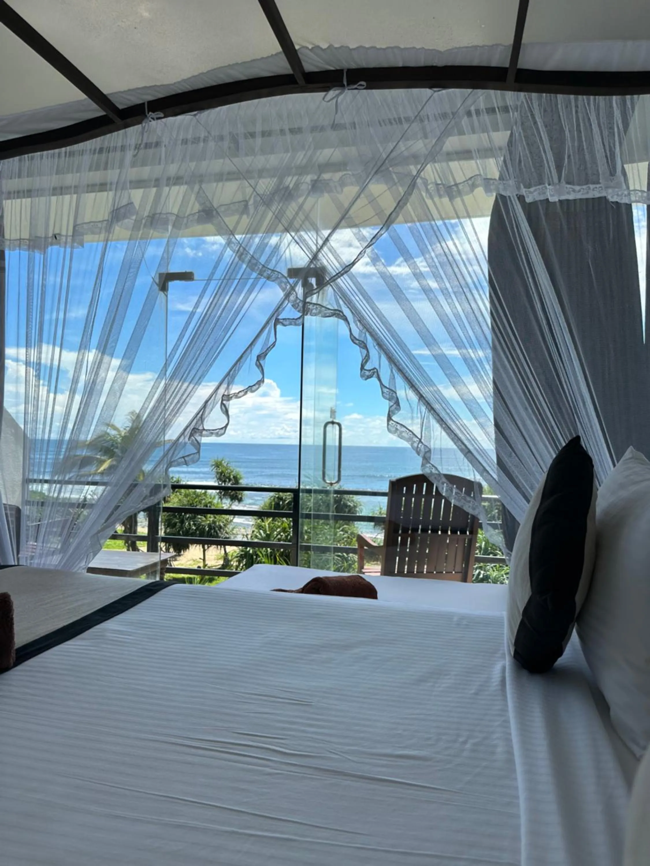 Bed in Mirissa Gate Resort