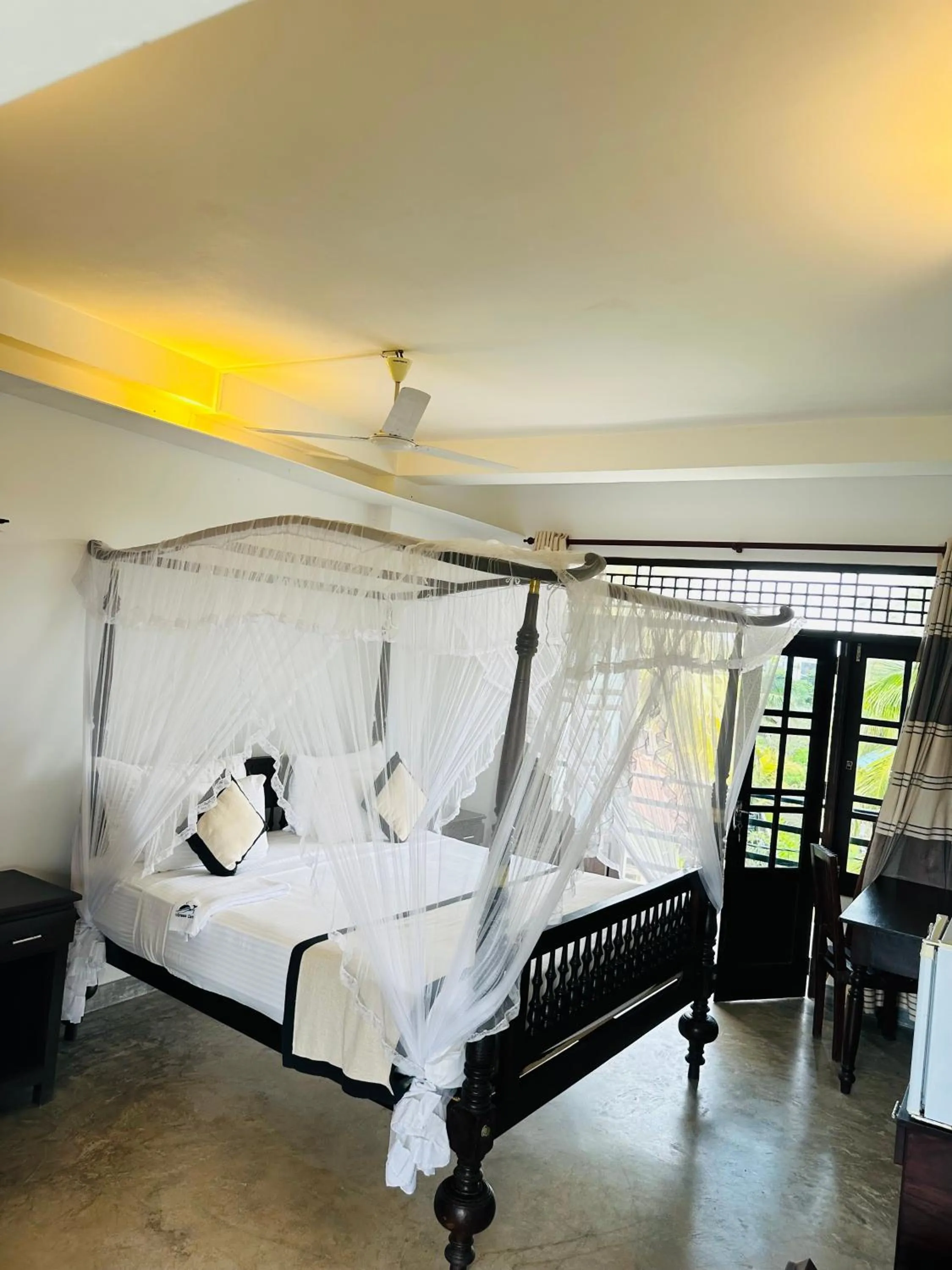 Bed in Mirissa Gate Resort
