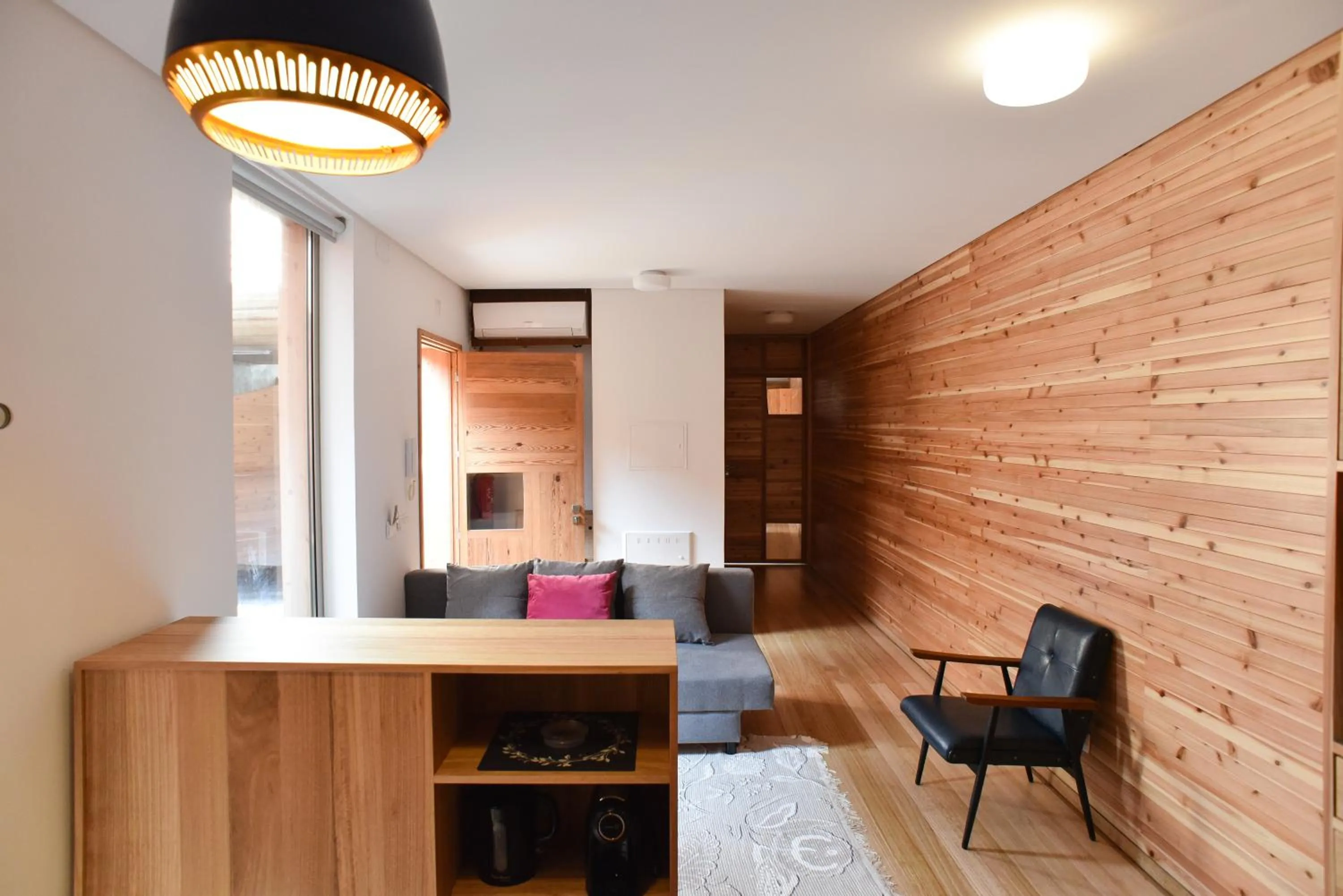 Seating area in Porto Pim Bay