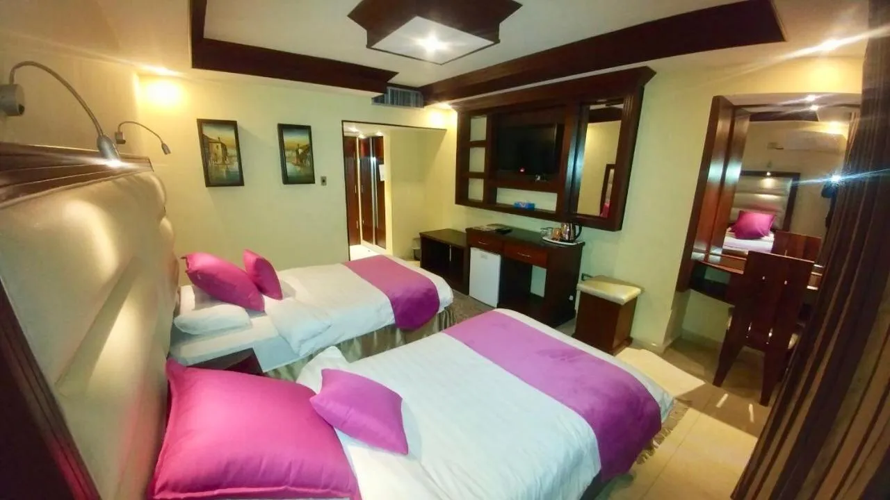 Bed in Petra Sella Hotel