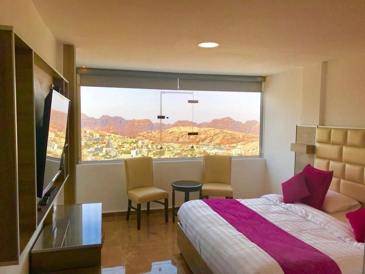 View (from property/room), Bed in Petra Sella Hotel