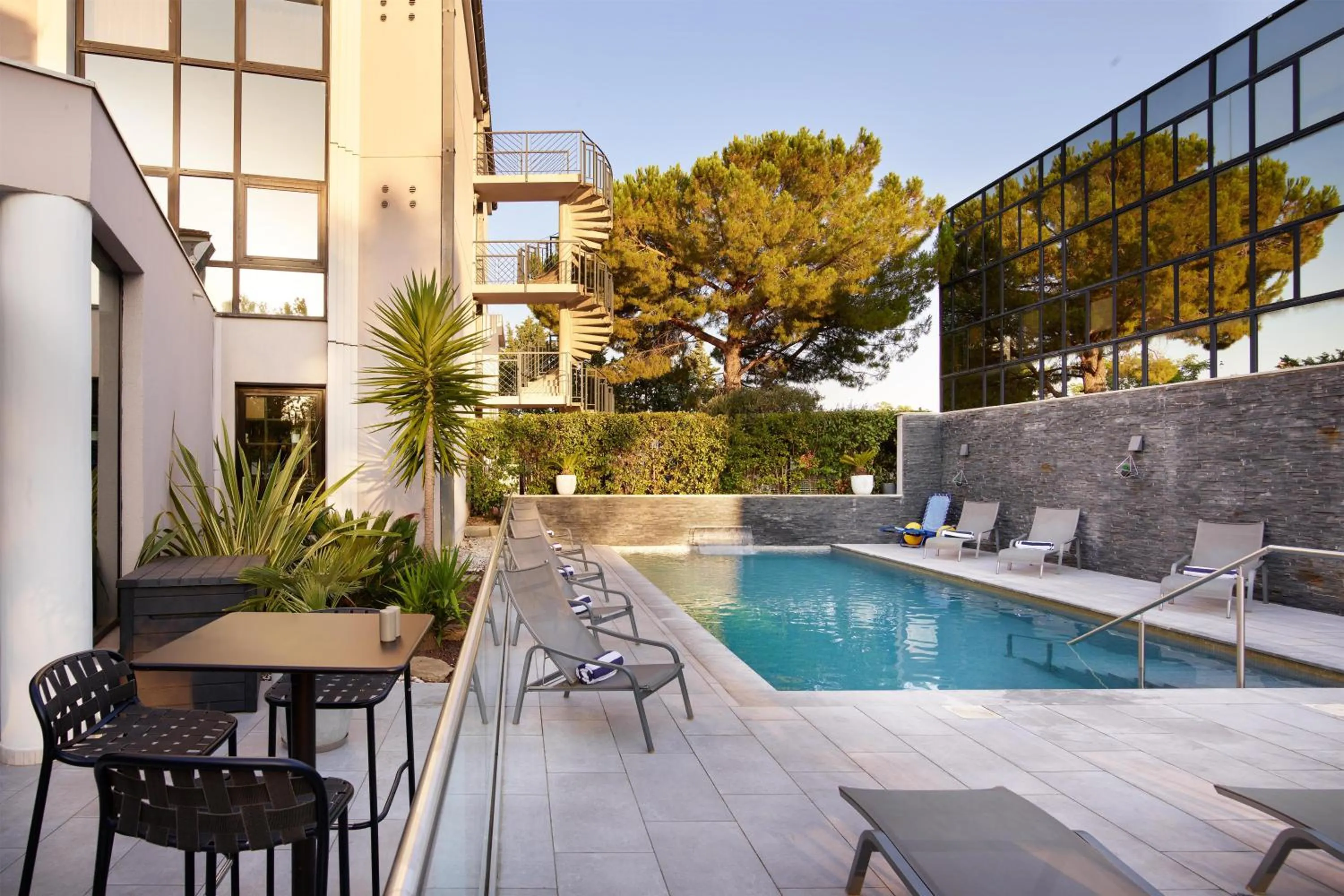 Pool view in Radisson Hotel Aix En Provence