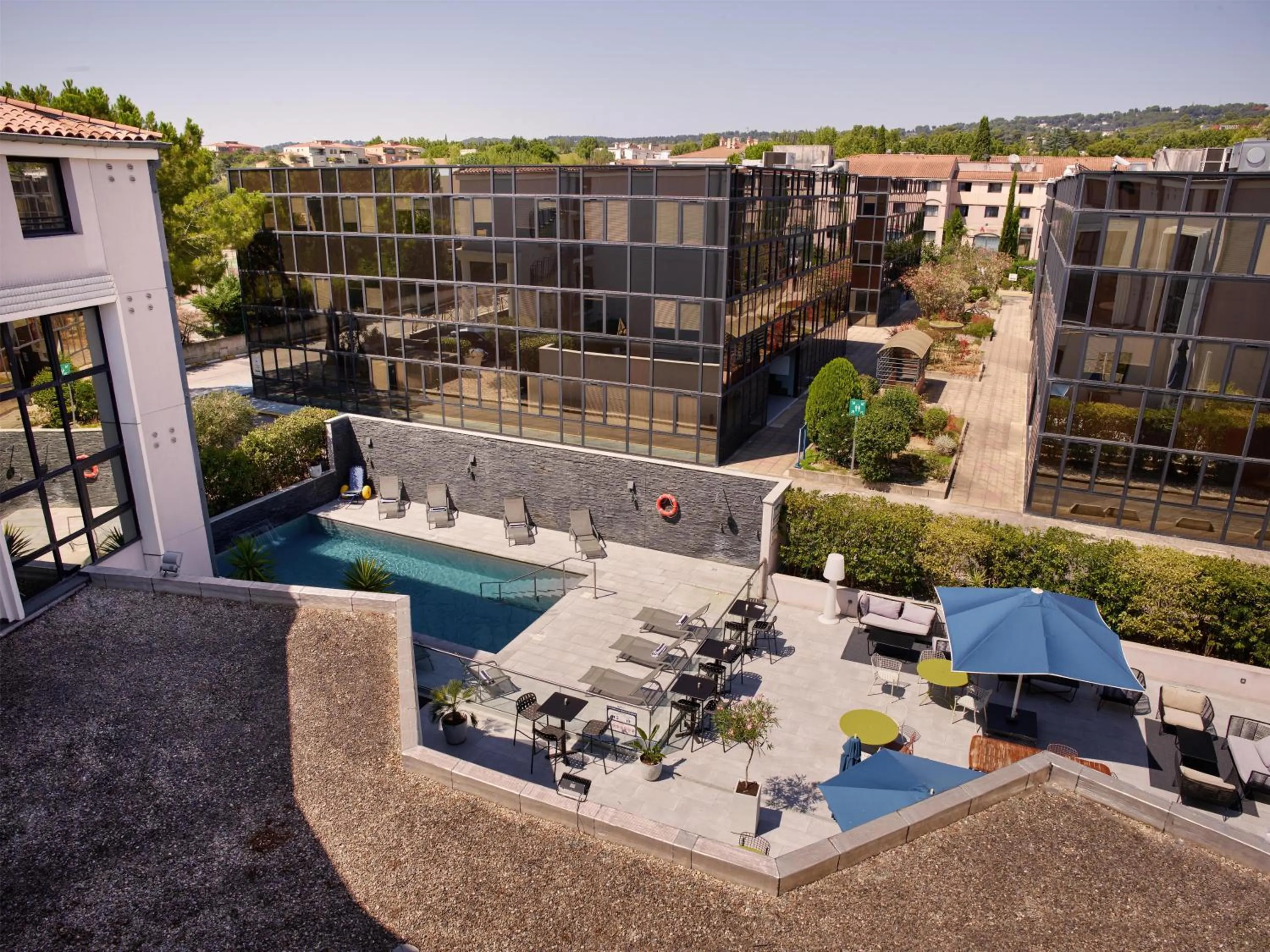 Pool view in Radisson Hotel Aix En Provence