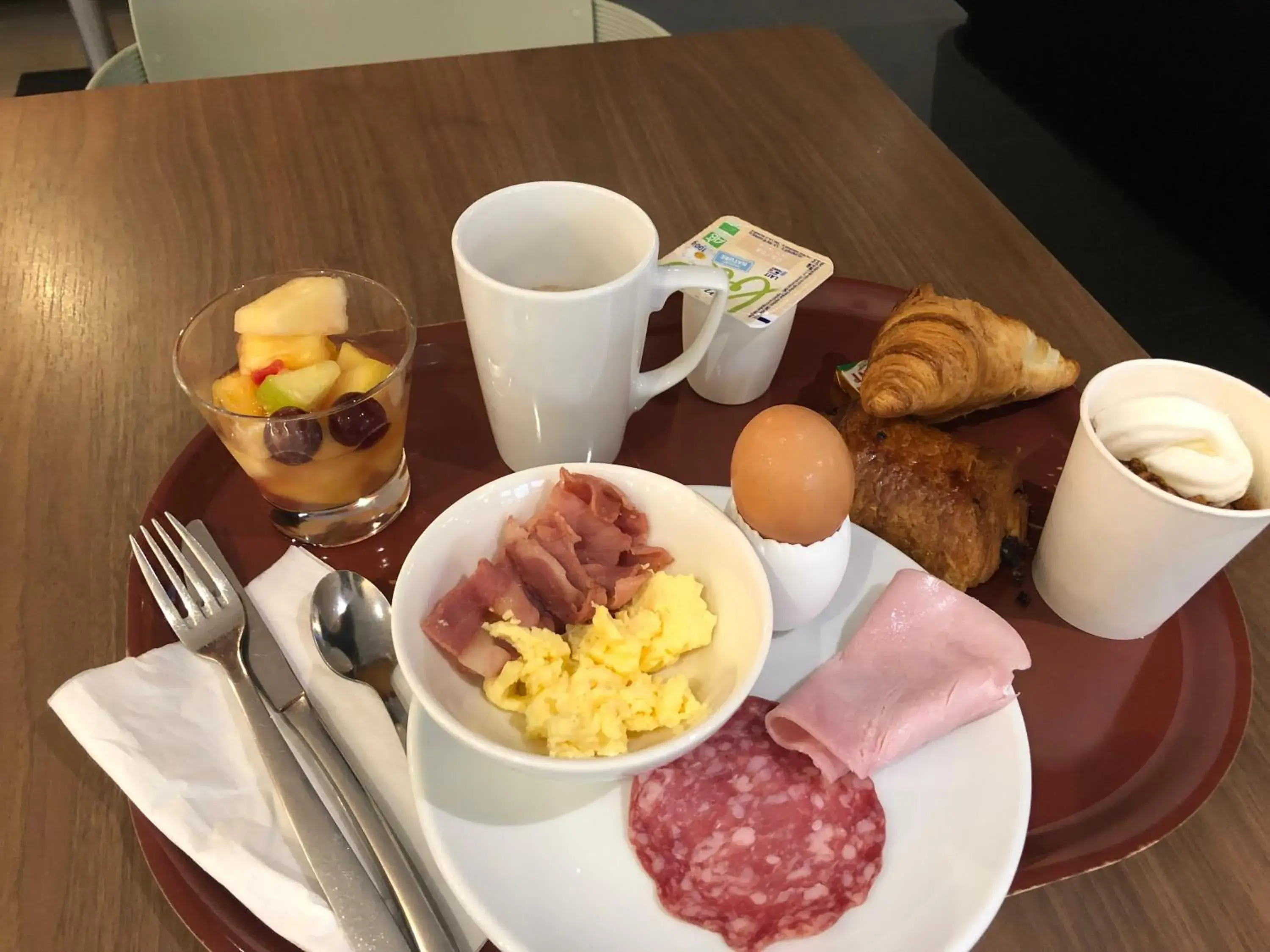 Buffet breakfast in KYRIAD HONFLEUR - La Riviere Saint Sauveur Buffet breakfast in KYRIAD HONFLEUR - La Riviere Saint Sauveur