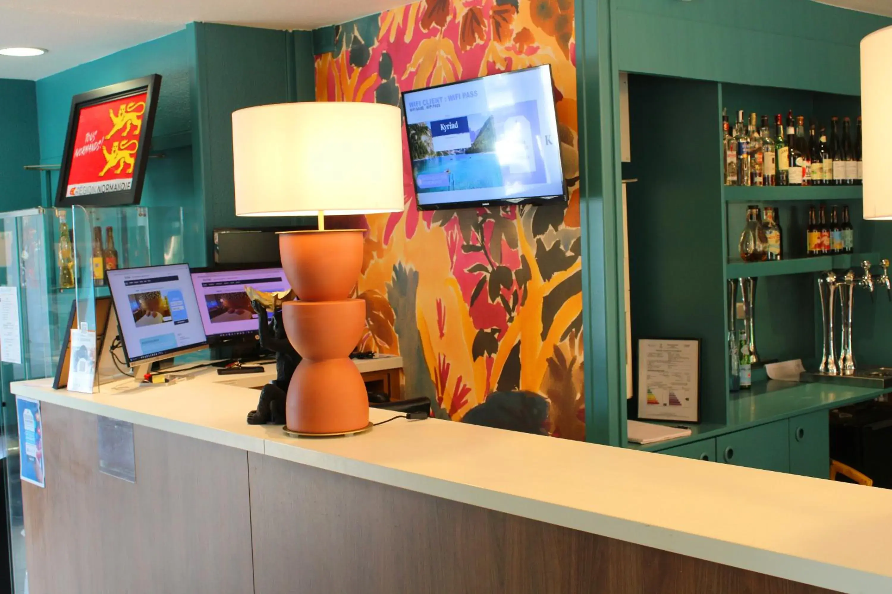 Lobby or reception in KYRIAD HONFLEUR - La Riviere Saint Sauveur Lobby or reception in KYRIAD HONFLEUR - La Riviere Saint Sauveur