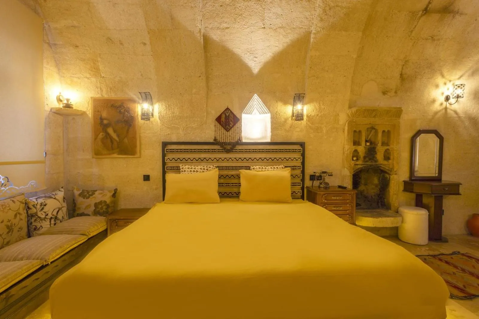 Bed in Drala Inn Cappadocia