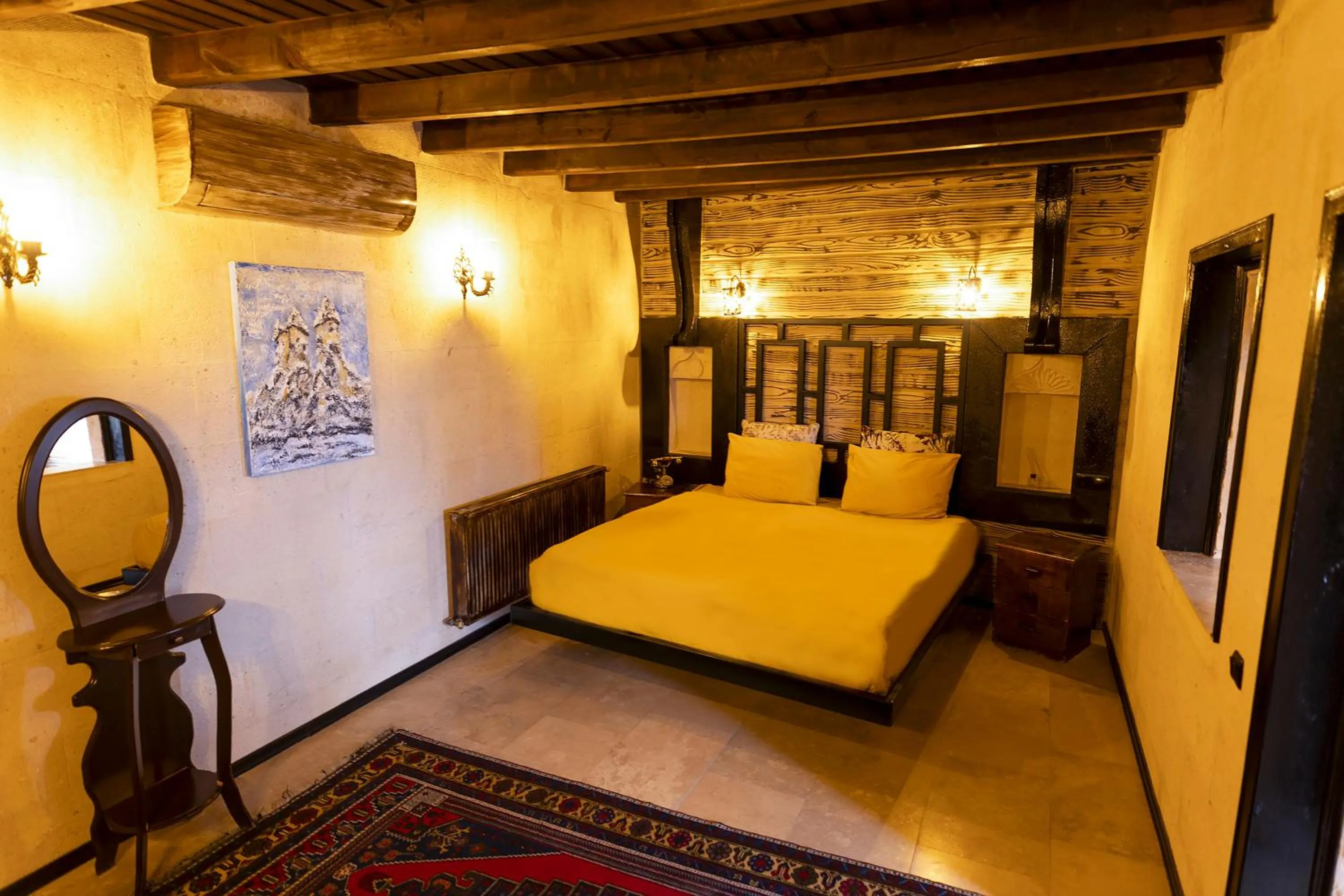 Bed in Drala Inn Cappadocia
