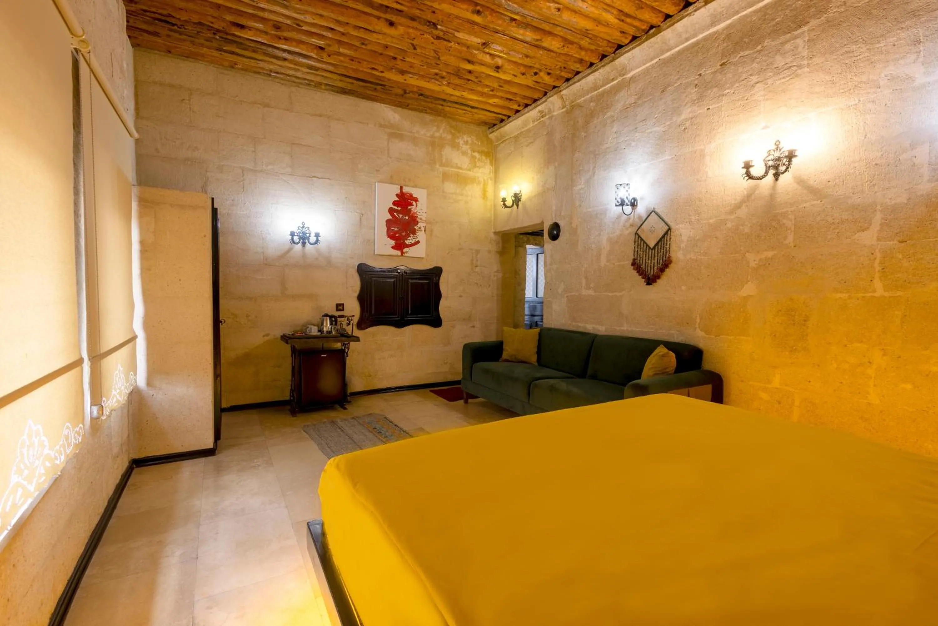 Bed in Drala Inn Cappadocia