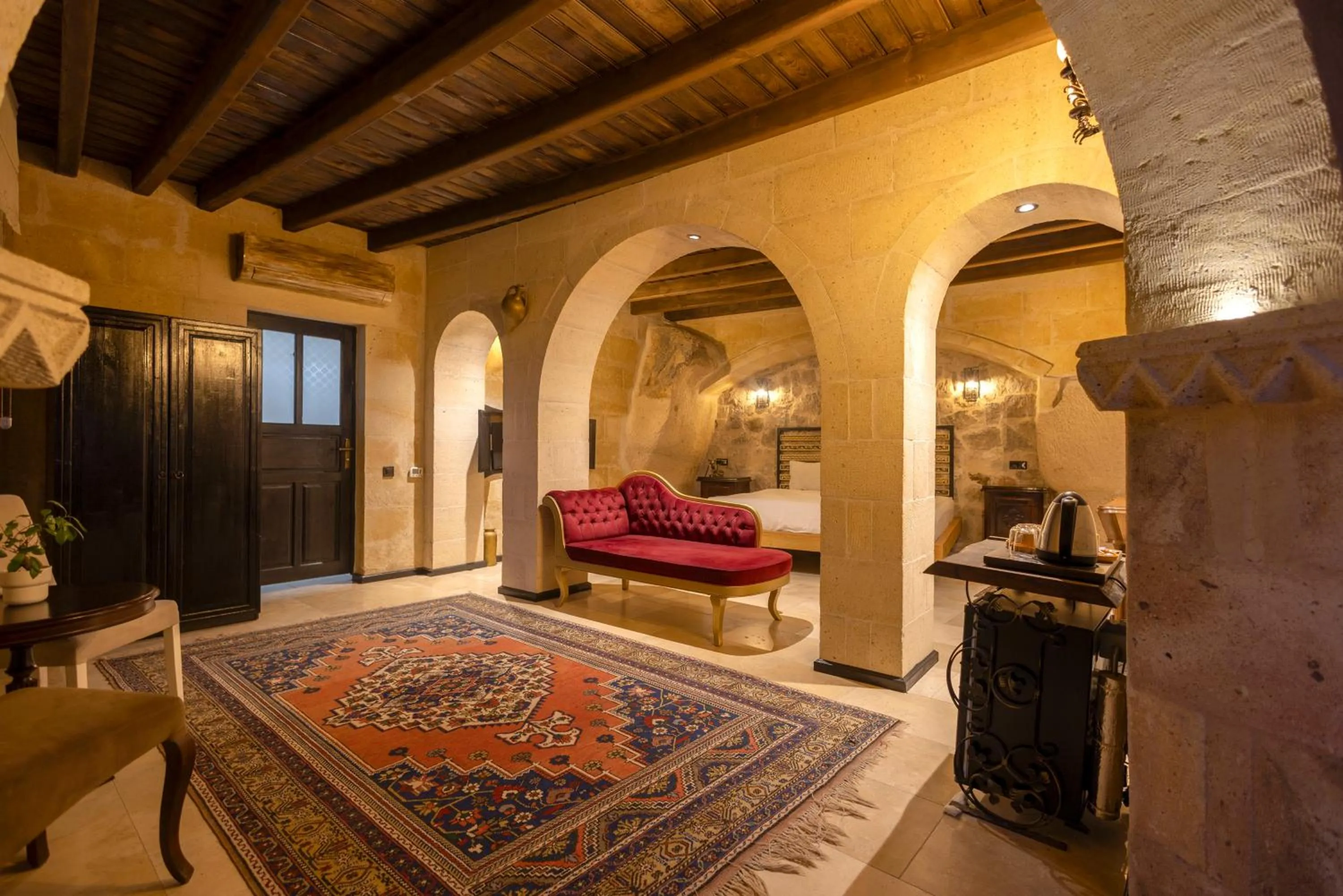 Bed in Drala Inn Cappadocia