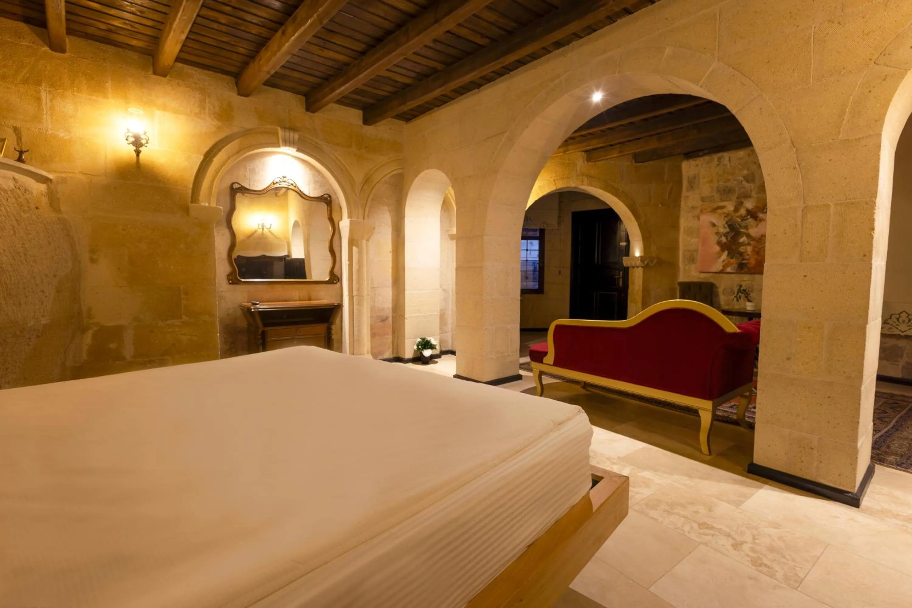 Bed in Drala Inn Cappadocia