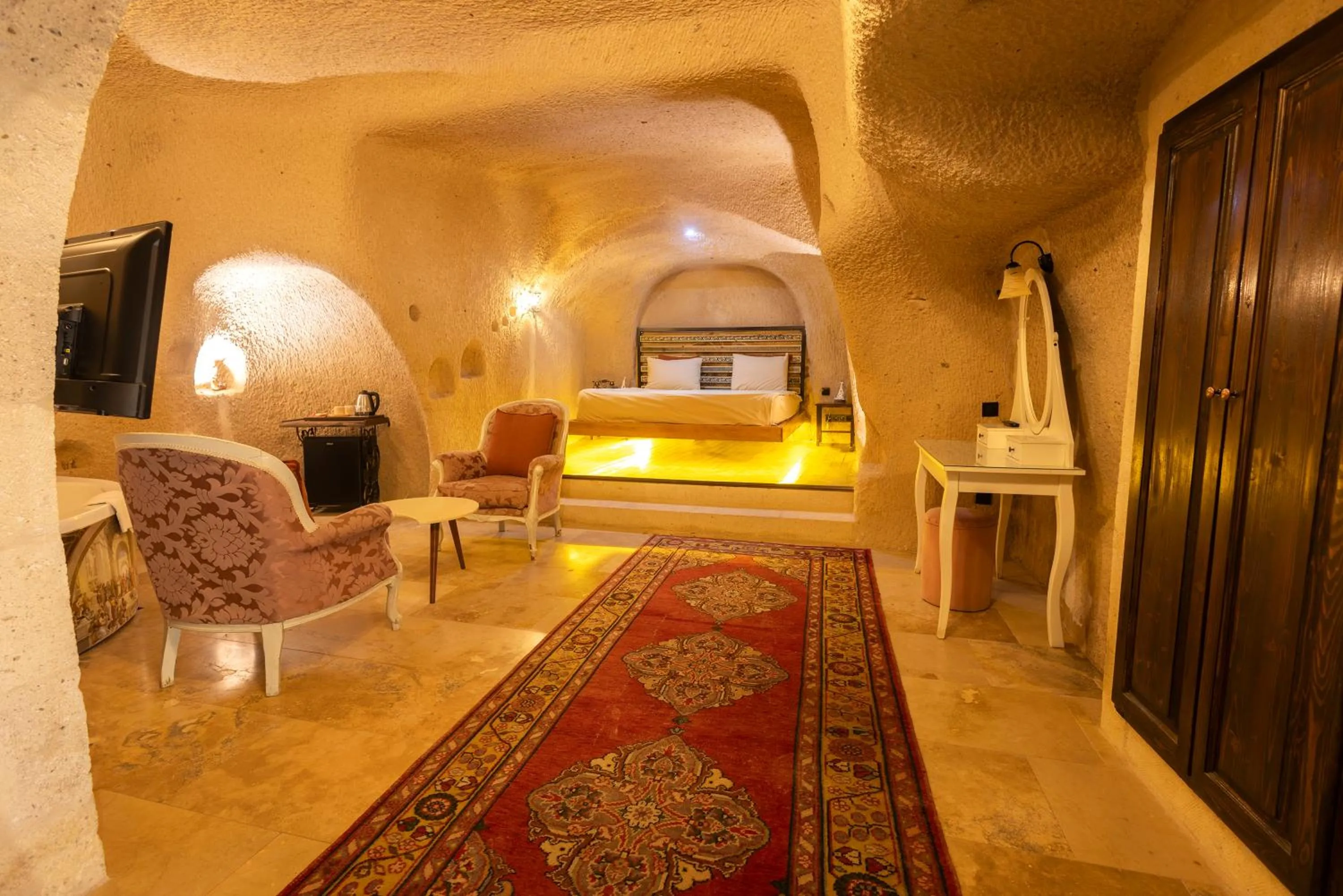 Bed in Drala Inn Cappadocia