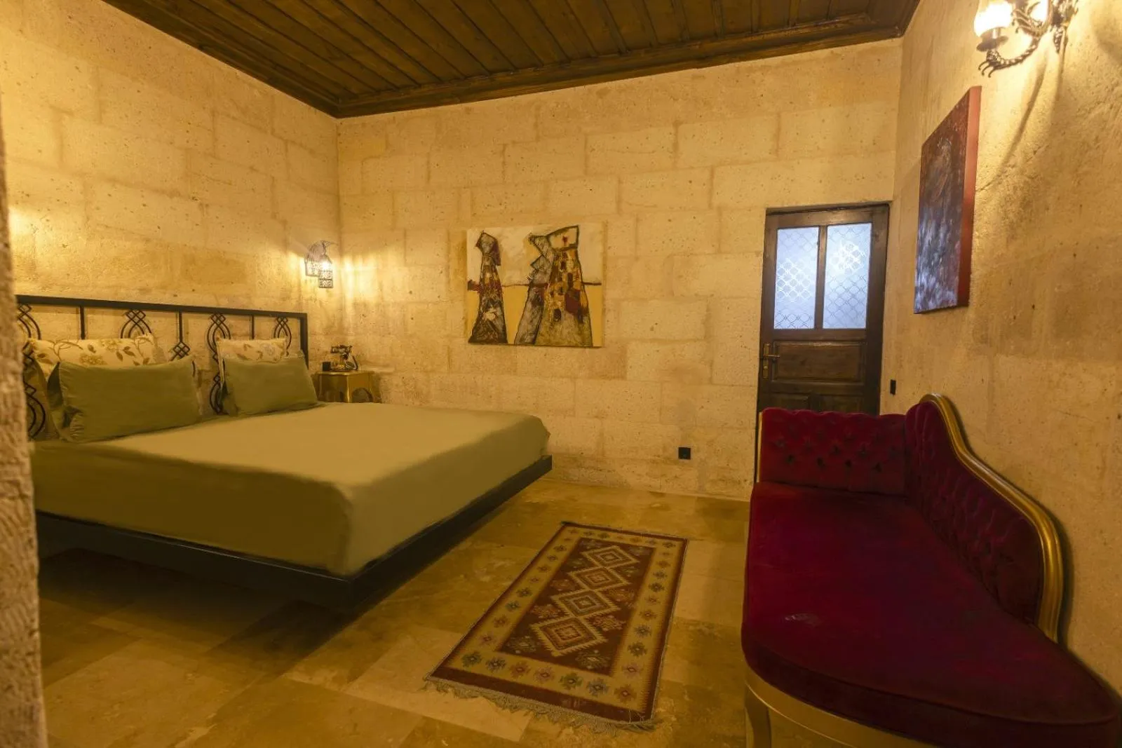 Bed in Drala Inn Cappadocia