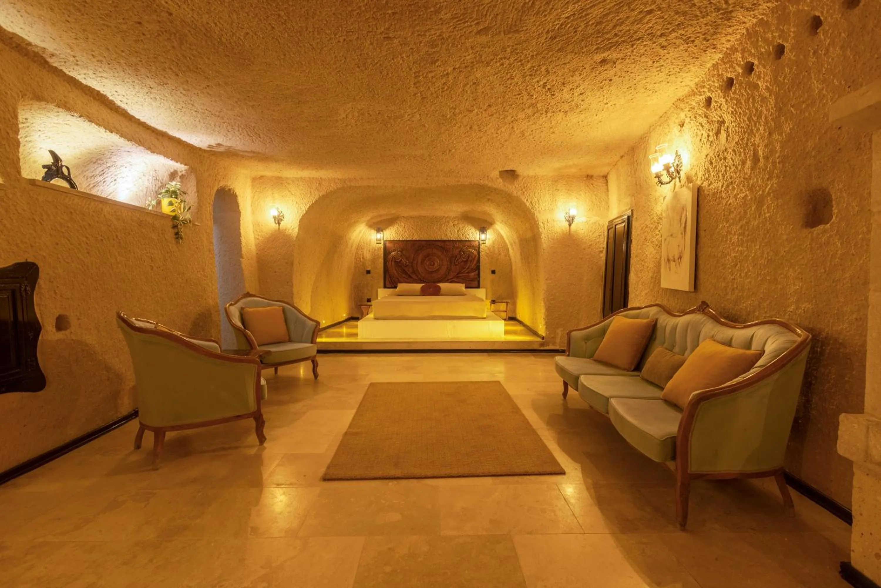 Bed in Drala Inn Cappadocia