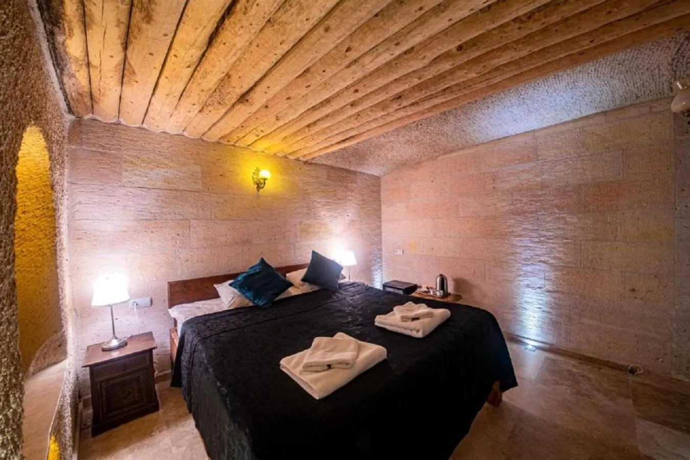 Bed in Drala Inn Cappadocia