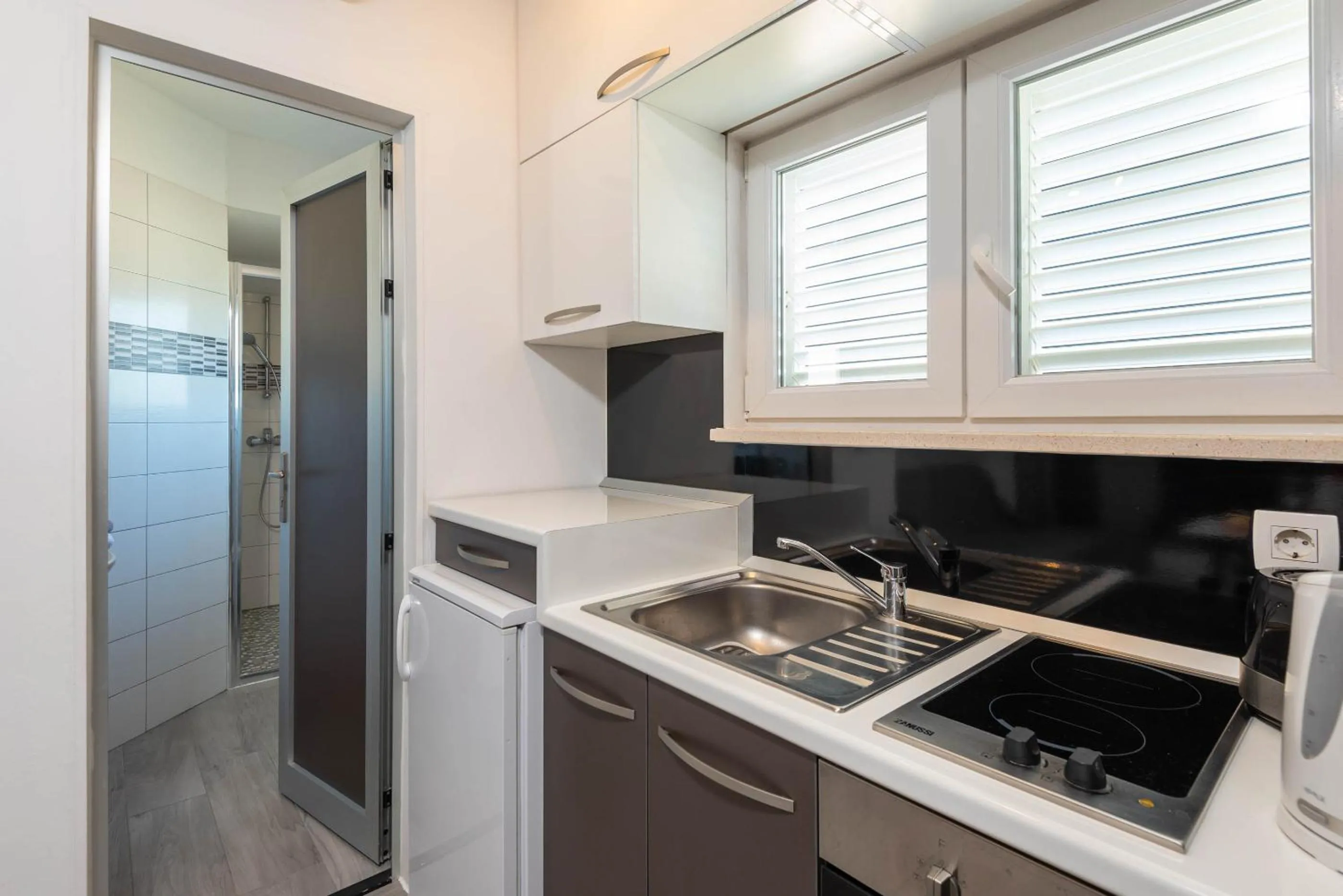 Kitchen or kitchenette in Villa Marina