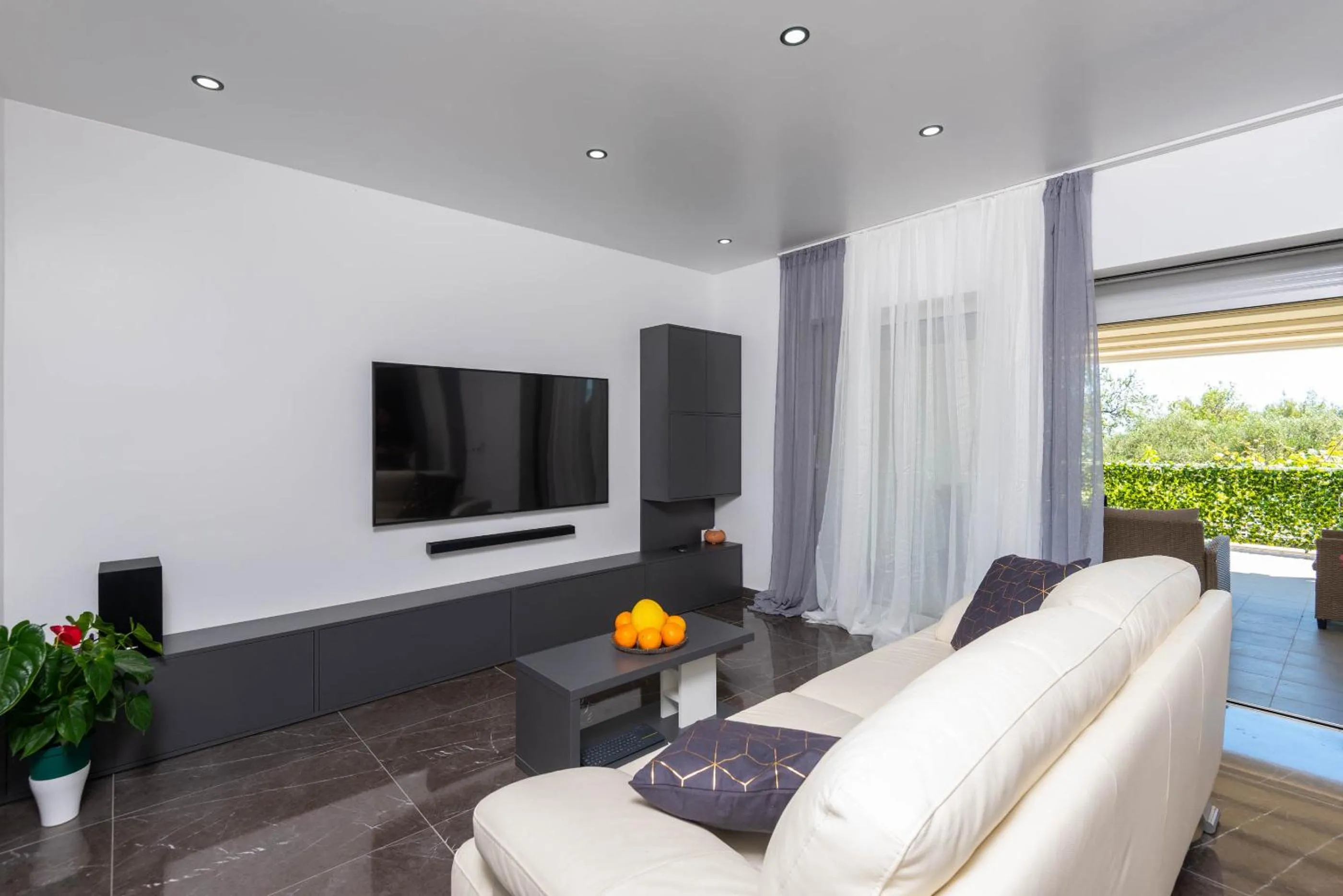 Living room in Villa Marina
