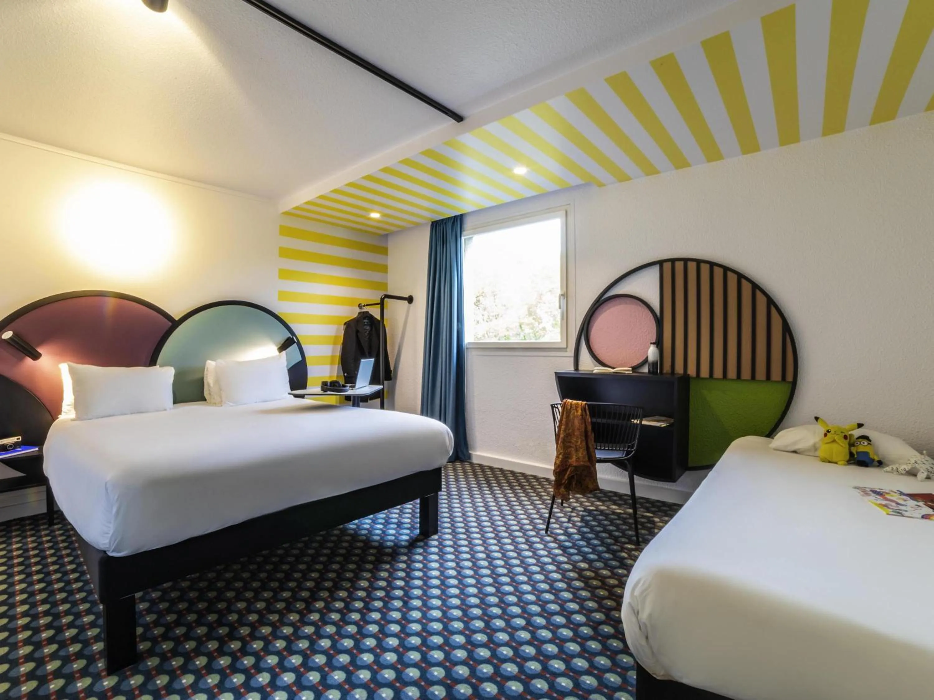 Bedroom, Bed in Ibis Styles Paris Saint Denis Pleyel