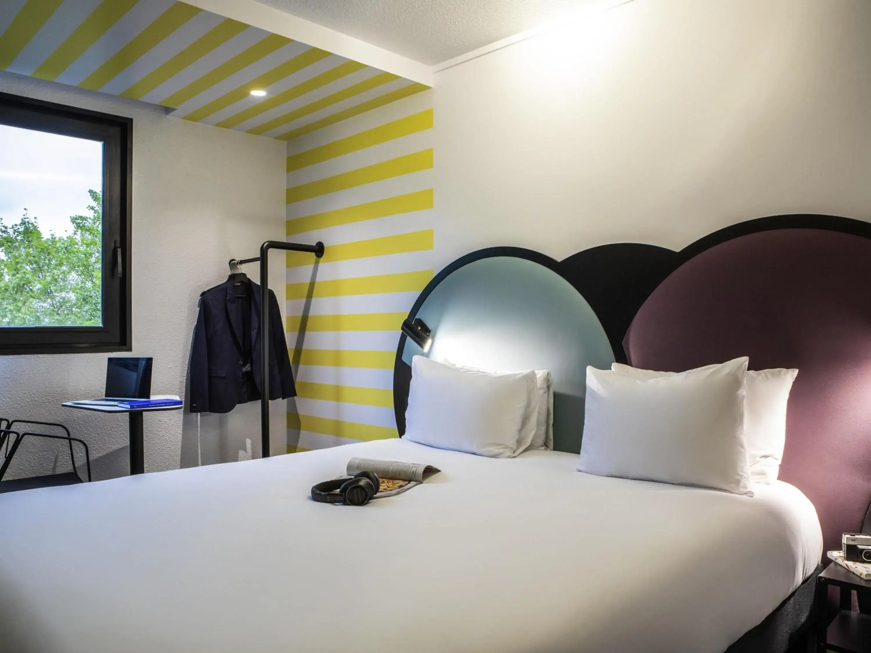Bedroom, Bed in Ibis Styles Paris Saint Denis Pleyel Bedroom, Bed in Ibis Styles Paris Saint Denis Pleyel