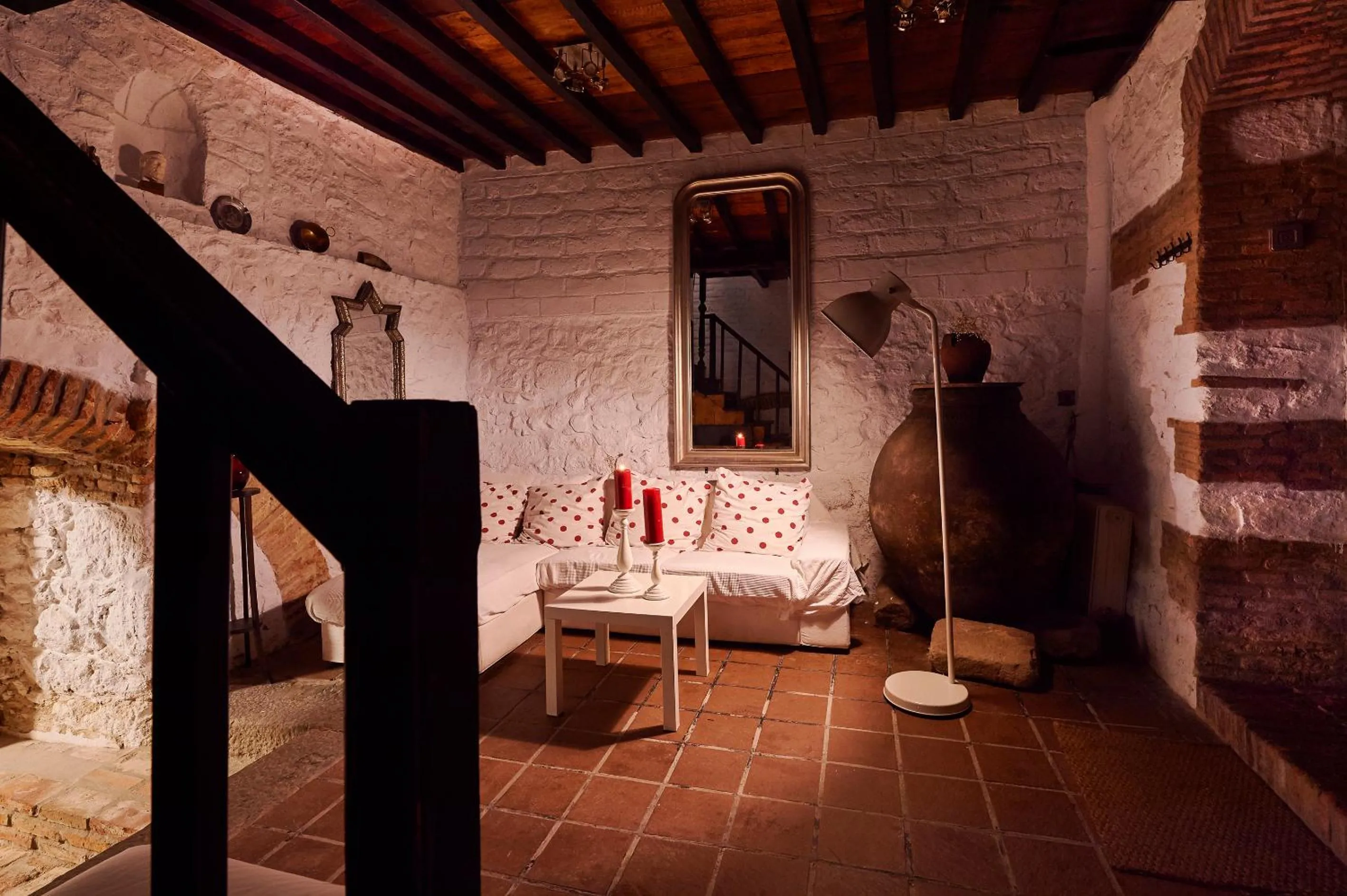 Communal lounge/ TV room, Bed in CR La Posada de los Sentidos