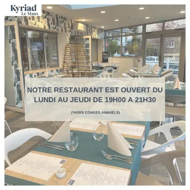Restaurant/places to eat in Kyriad Le Mans Est Restaurant/places to eat in Kyriad Le Mans Est