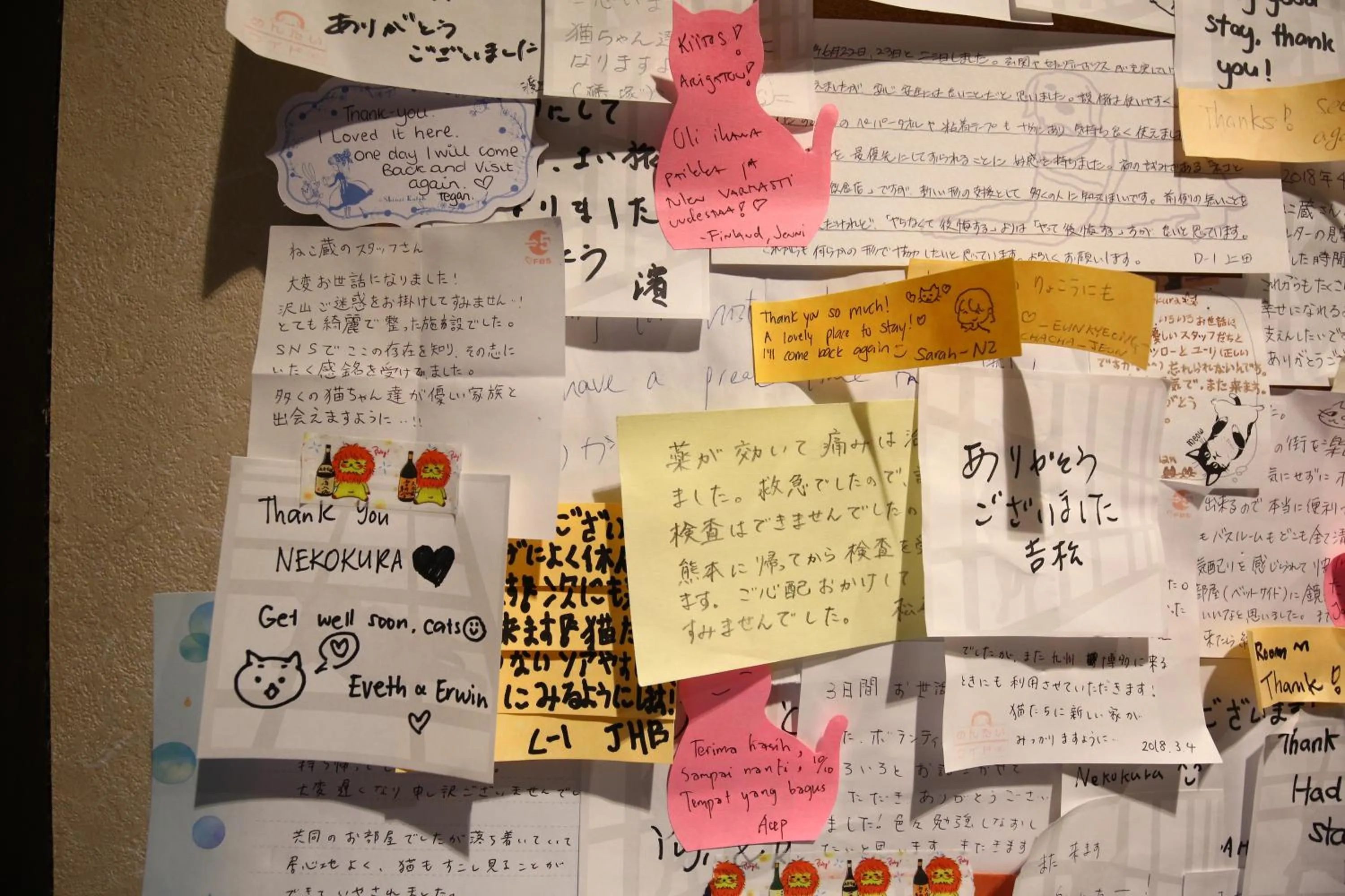 Decorative detail in Nekokura Hostel