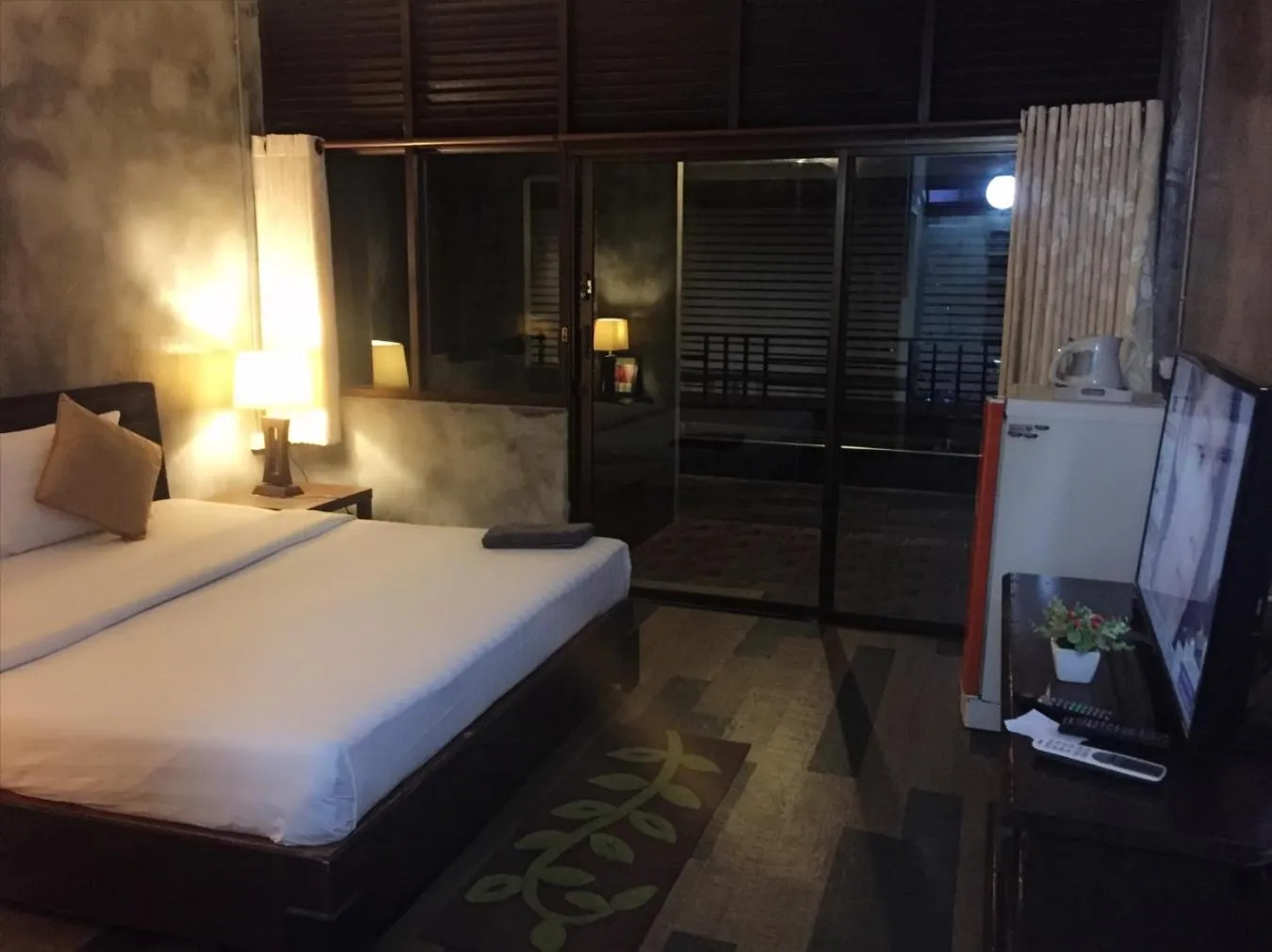 Bed in Crescent Bay Resort