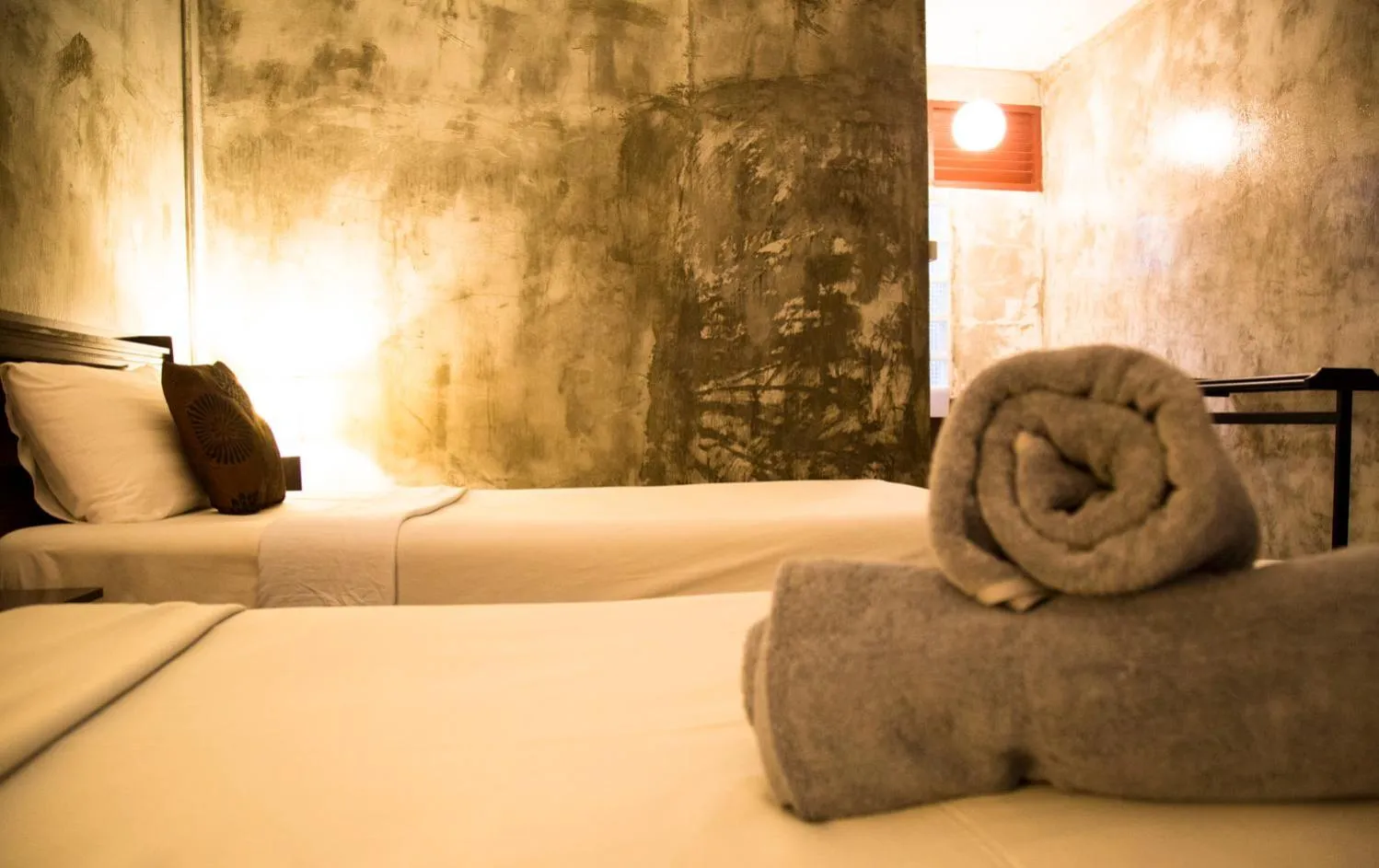 Bed in Crescent Bay Resort