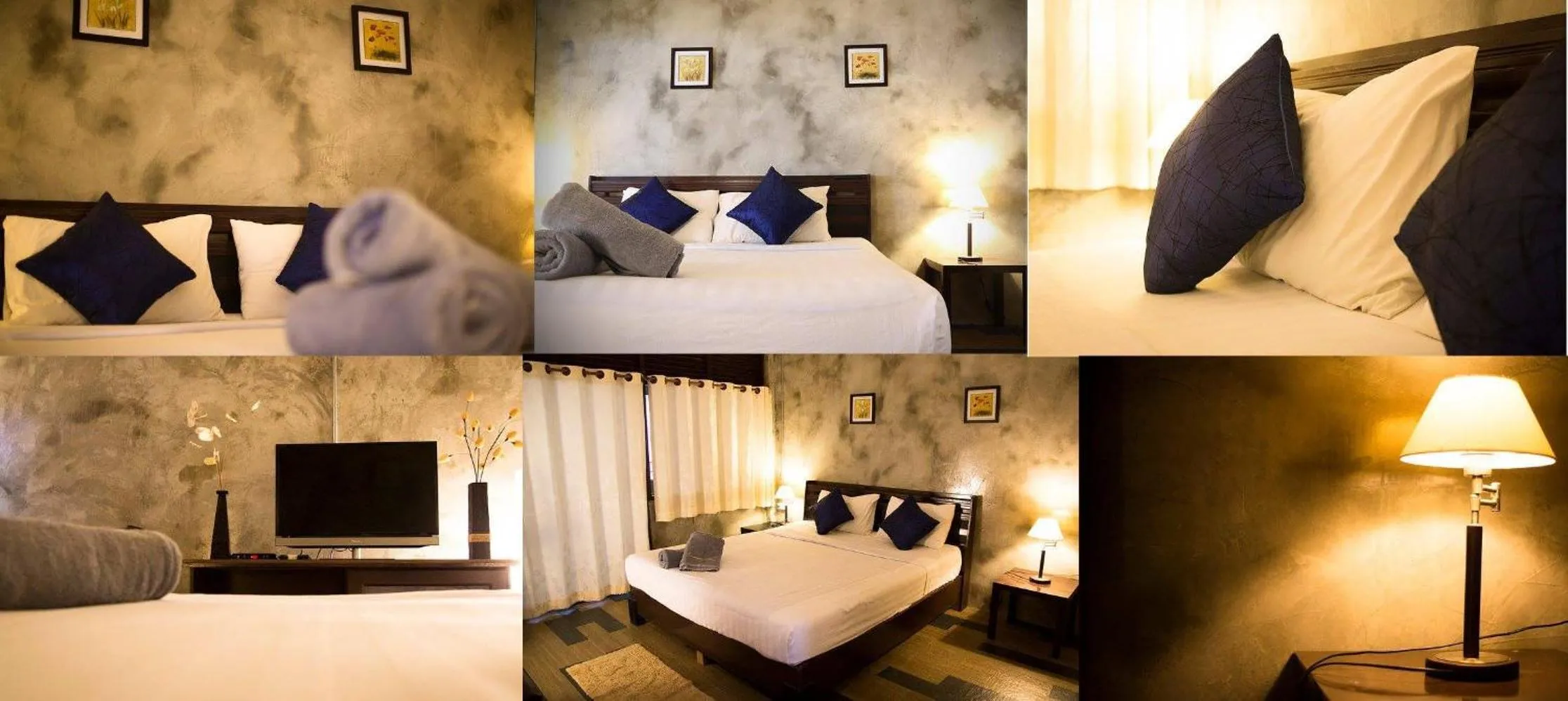 Bed in Crescent Bay Resort